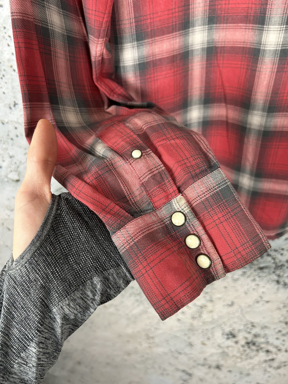 Allsaints Allsaints Checkerd Shirt Designer Streetwear Grunge Rock Size US M / EU 48-50 / 2 - 4 Thumbnail