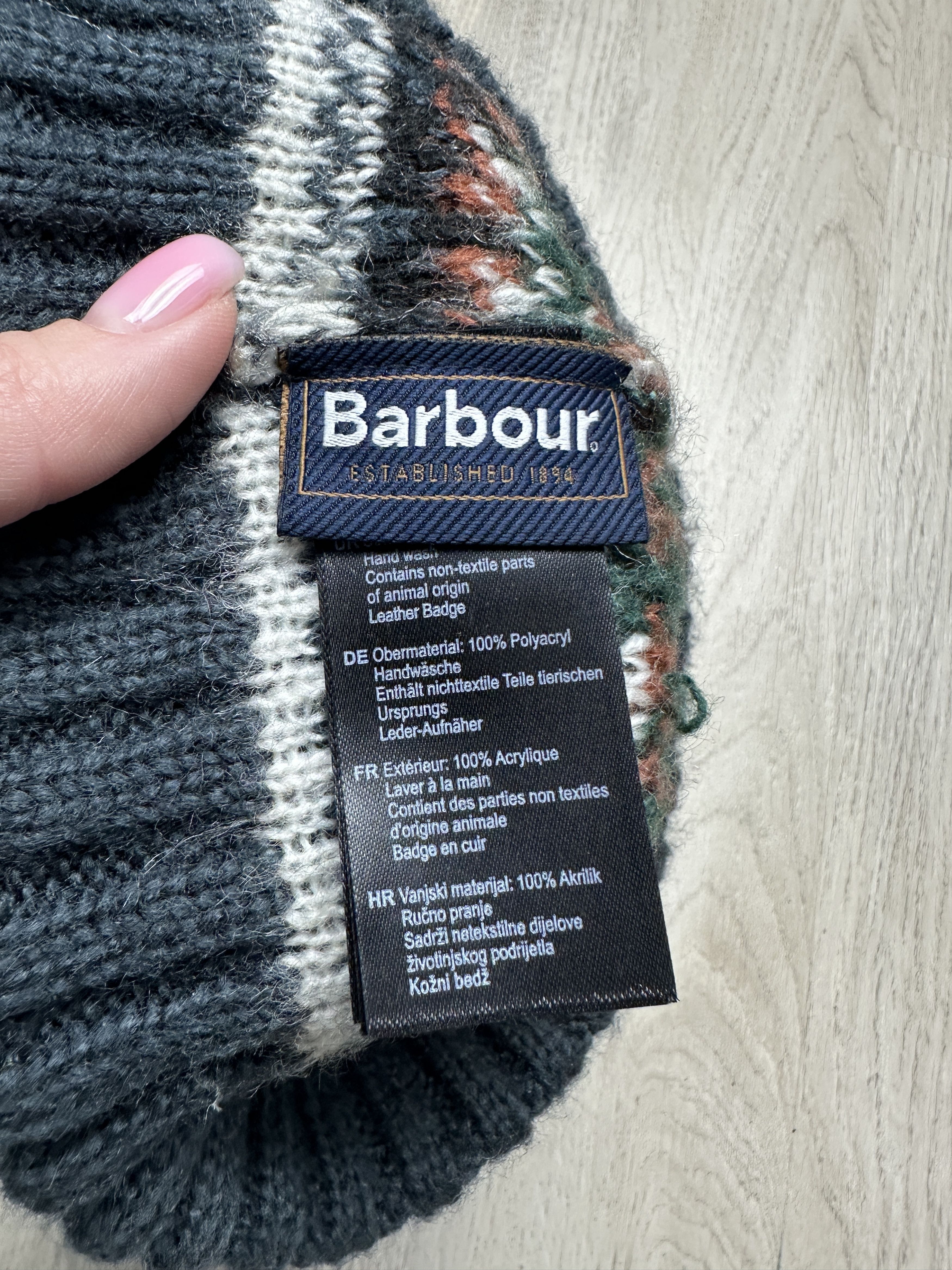 Barbour Barbour Mens Knit Beanie Hat Size ONE SIZE - 4 Thumbnail