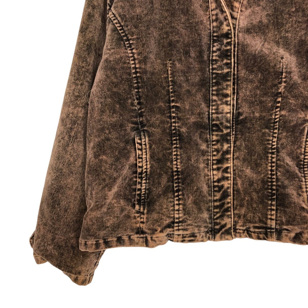 Japanese Brand 🔥VINTAGE BIKER JACKET DOUBLE COLLAR FUR LINING CREA JAPAN Size US M / EU 48-50 / 2 - 6 Thumbnail