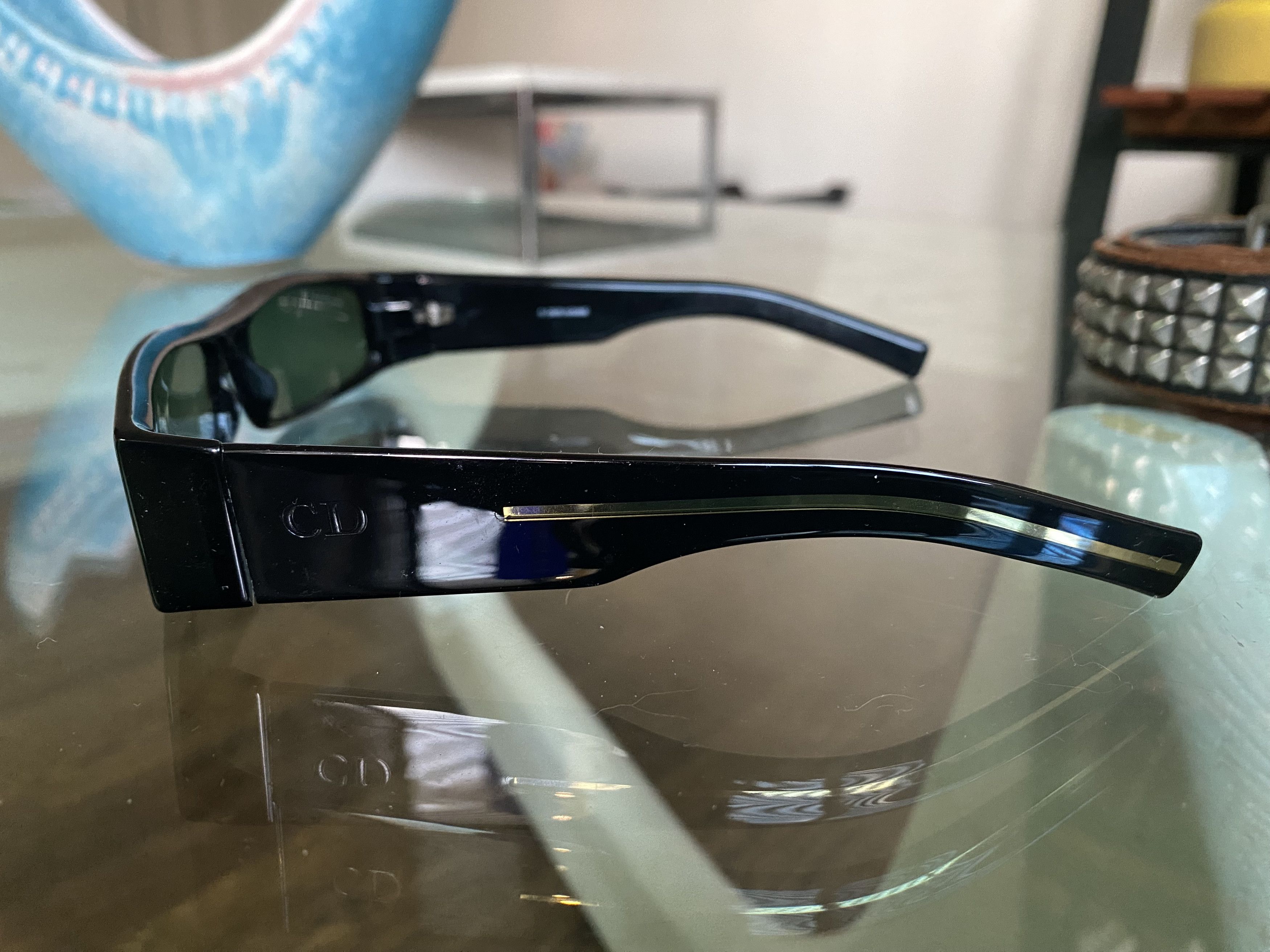 Dior × Hedi Slimane Dior Homme y2k sunglasses black tie 12/s 807bm slim Size ONE SIZE - 2 Thumbnail