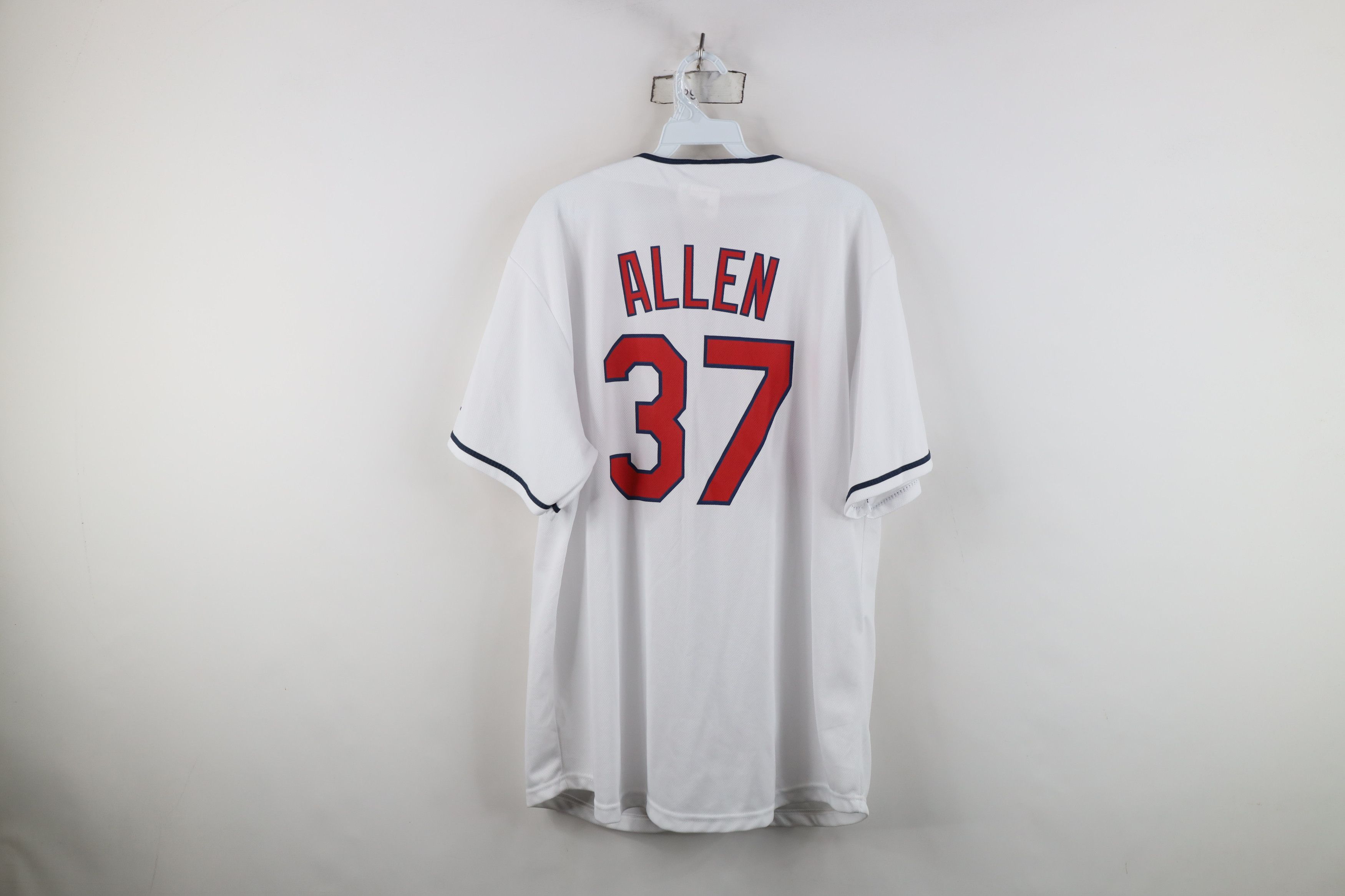 Vintage Vintage Allen Cleveland Indians Baseball Jersey White #37 Size US XL / EU 56 / 4 - 13 Thumbnail