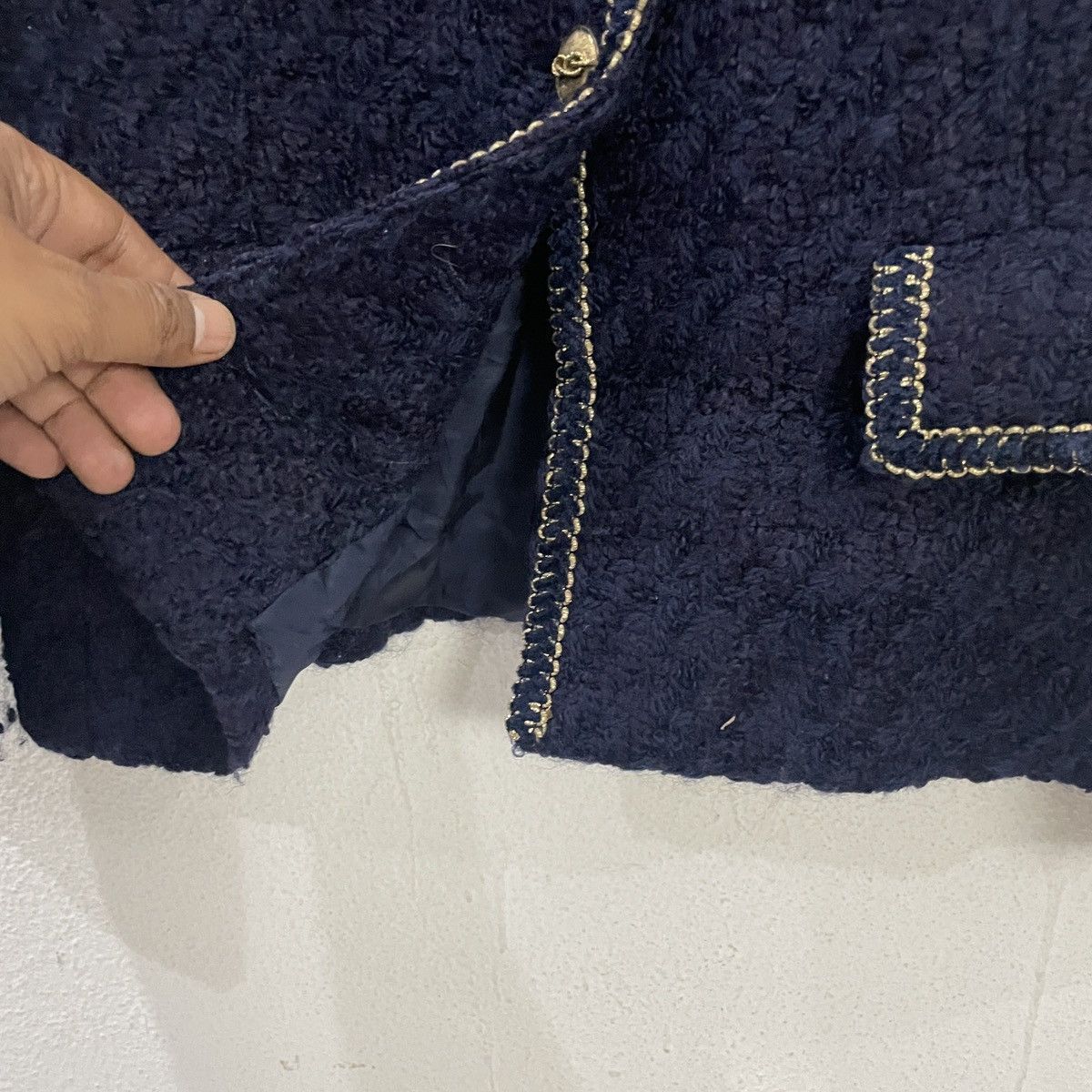 Japanese Brand Vintage A Voir Pour Homme Tweed Jacket Size M / US 6-8 / IT 42-44 - 6 Thumbnail