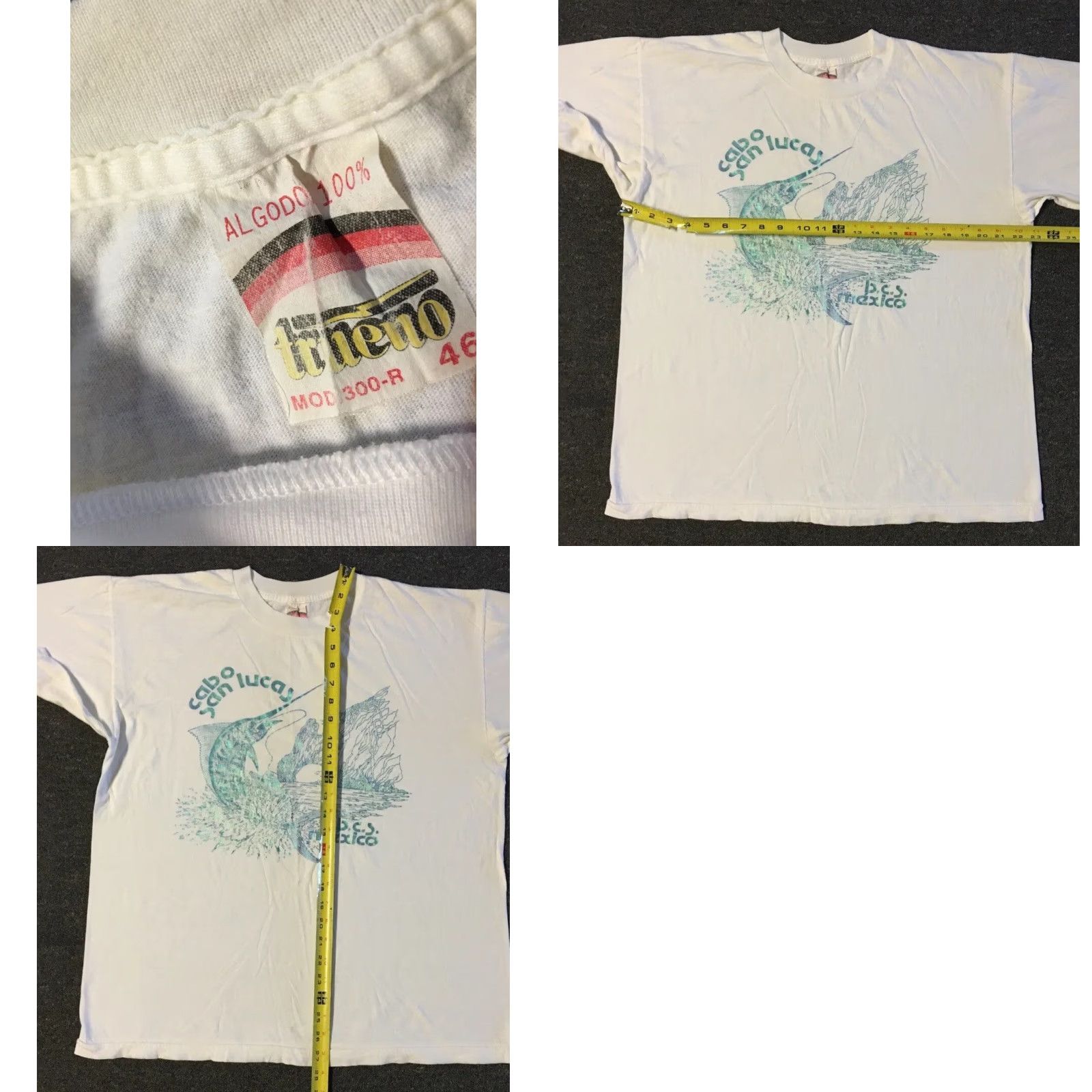 Vintage VINTAGE Cabo Swordfish Shirt M White 90s 80s Beach Tropical Art Grunge Mexico Fish Surf Hawaii Aloha Retro Rock Mens Size US M / EU 48-50 / 2 - 9 Thumbnail