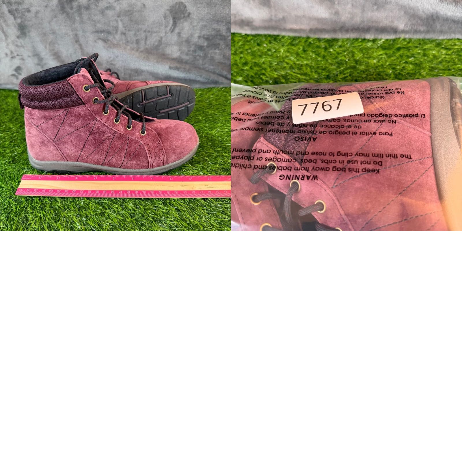 Duluth Trading Company Duluth Trading Burgundy Suede Lace Up Ankle Boots Padded Collar Womens 6.5 M Size US 7 / IT 37 - 9 Thumbnail
