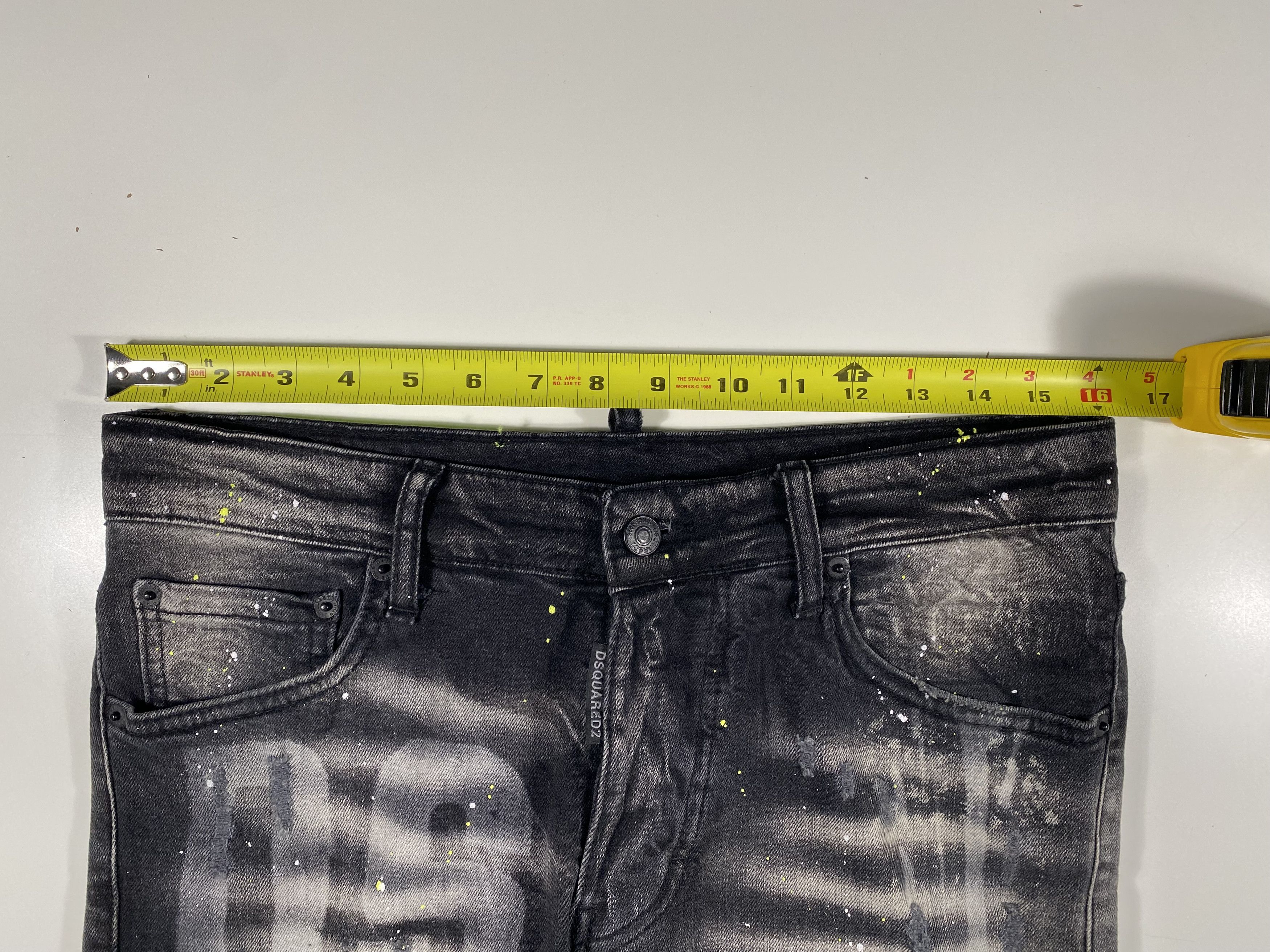 Dsquared2 Dsquared2 Dan Caten Distressed Cool Guy Jeans Black 31x32 Size US 31 - 8 Thumbnail