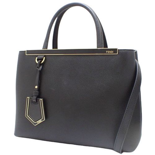 image of Fendi Handbag 2Way Shoulder Bag Leather Black, Women's