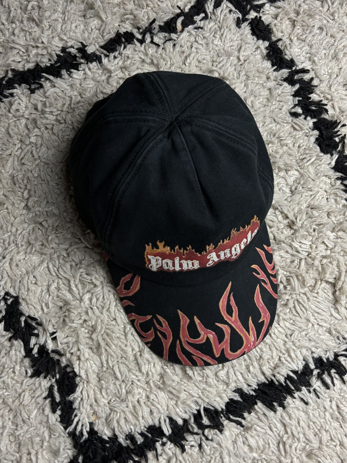Palm Angels Palm Angels Burning Logo Flame Fire Hat Baseball Cap Size ONE SIZE - 3 Thumbnail