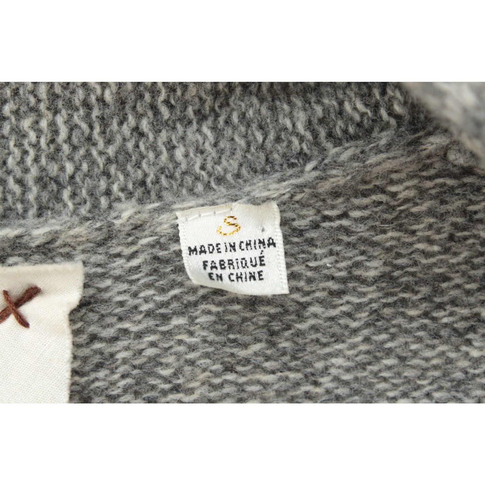 Anthropologie VINTAGE Anthropologie Meguro River Cardigan Women's Small Gray Puff Sleeve Open Sweater Size S / US 4 / IT 40 - 5 Thumbnail