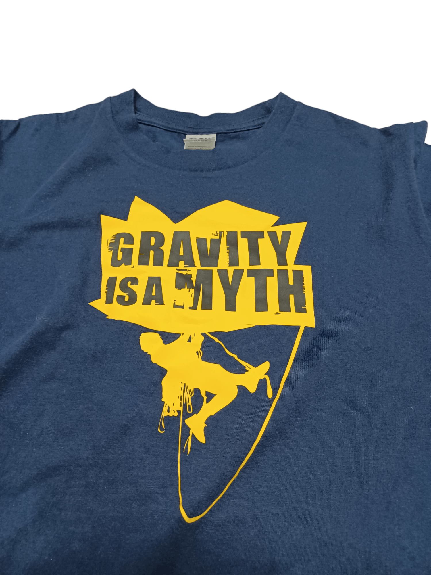 Gildan GRAVITY IS A MYTH COOL SKATEGANG ROCK CLIMBER GILDAN TEE Size US M / EU 48-50 / 2 - 3 Thumbnail