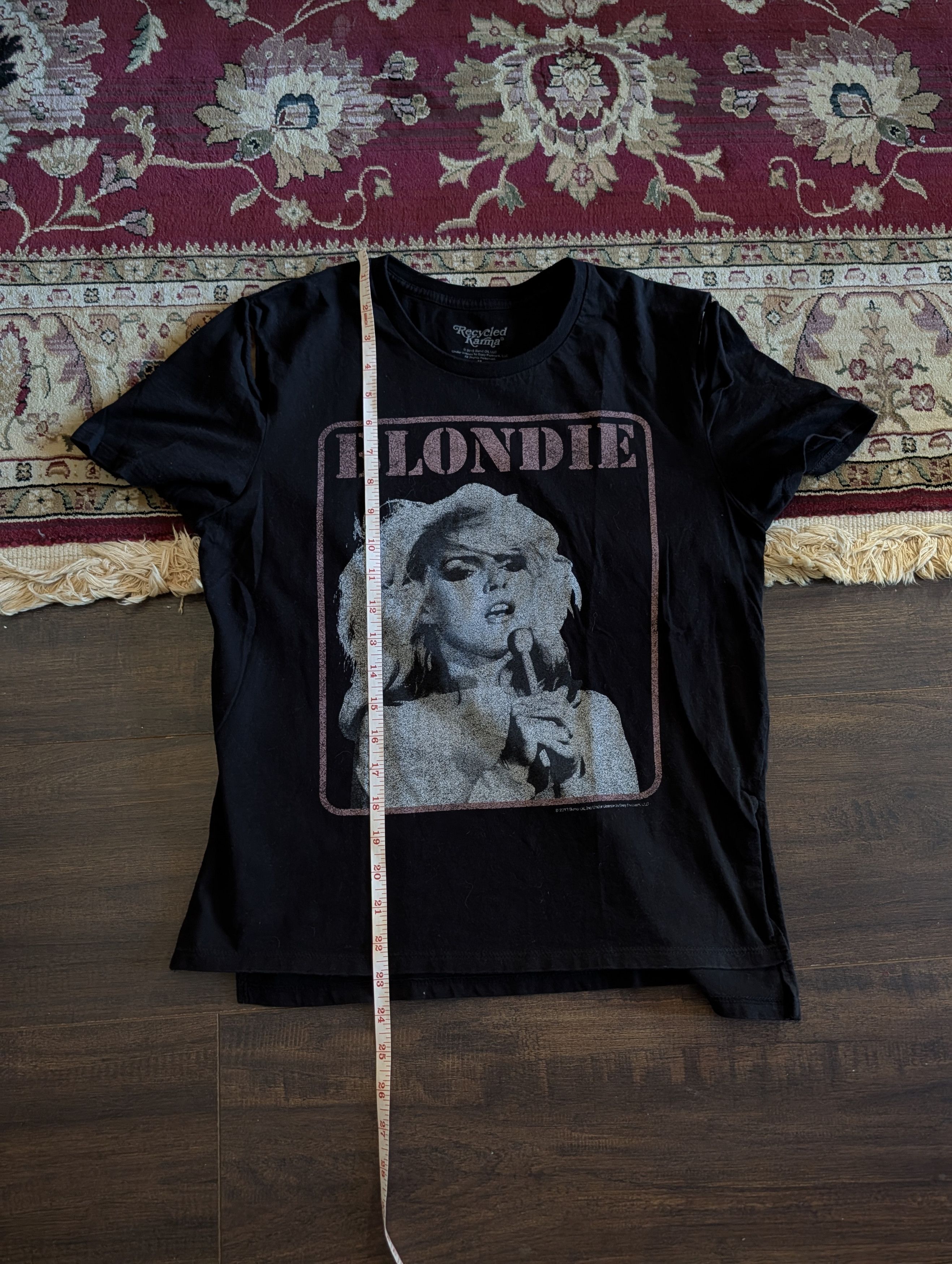 The Recycled Planet Hand distressed open shoulder Blondie black t-shirt Size M / US 6-8 / IT 42-44 - 10 Thumbnail