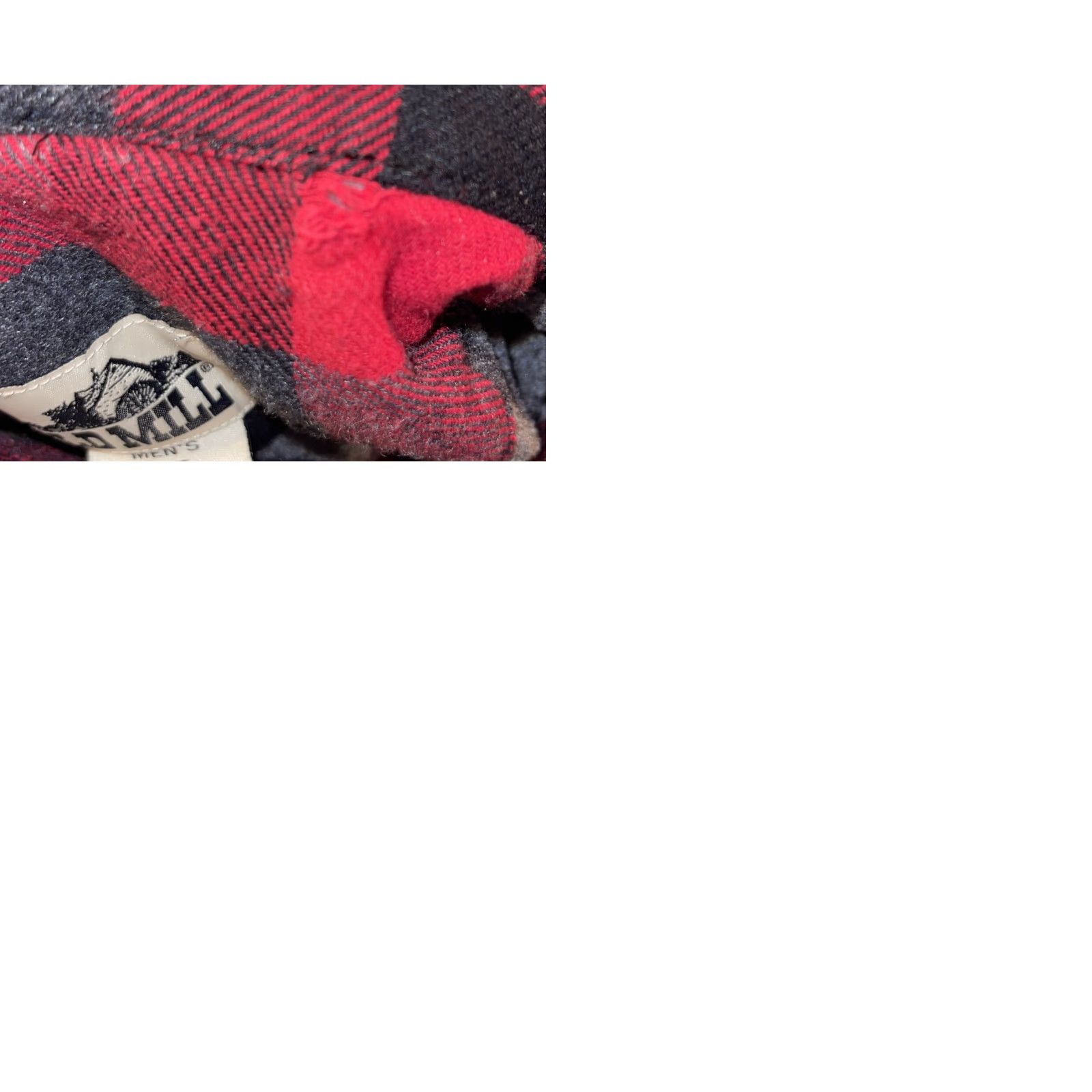 MILLY Old Mill Jacket Mens XL Red Flannel Snap Up Lined Outdoor Wear Workwear Shacket Size US XL / EU 56 / 4 - 10 Thumbnail