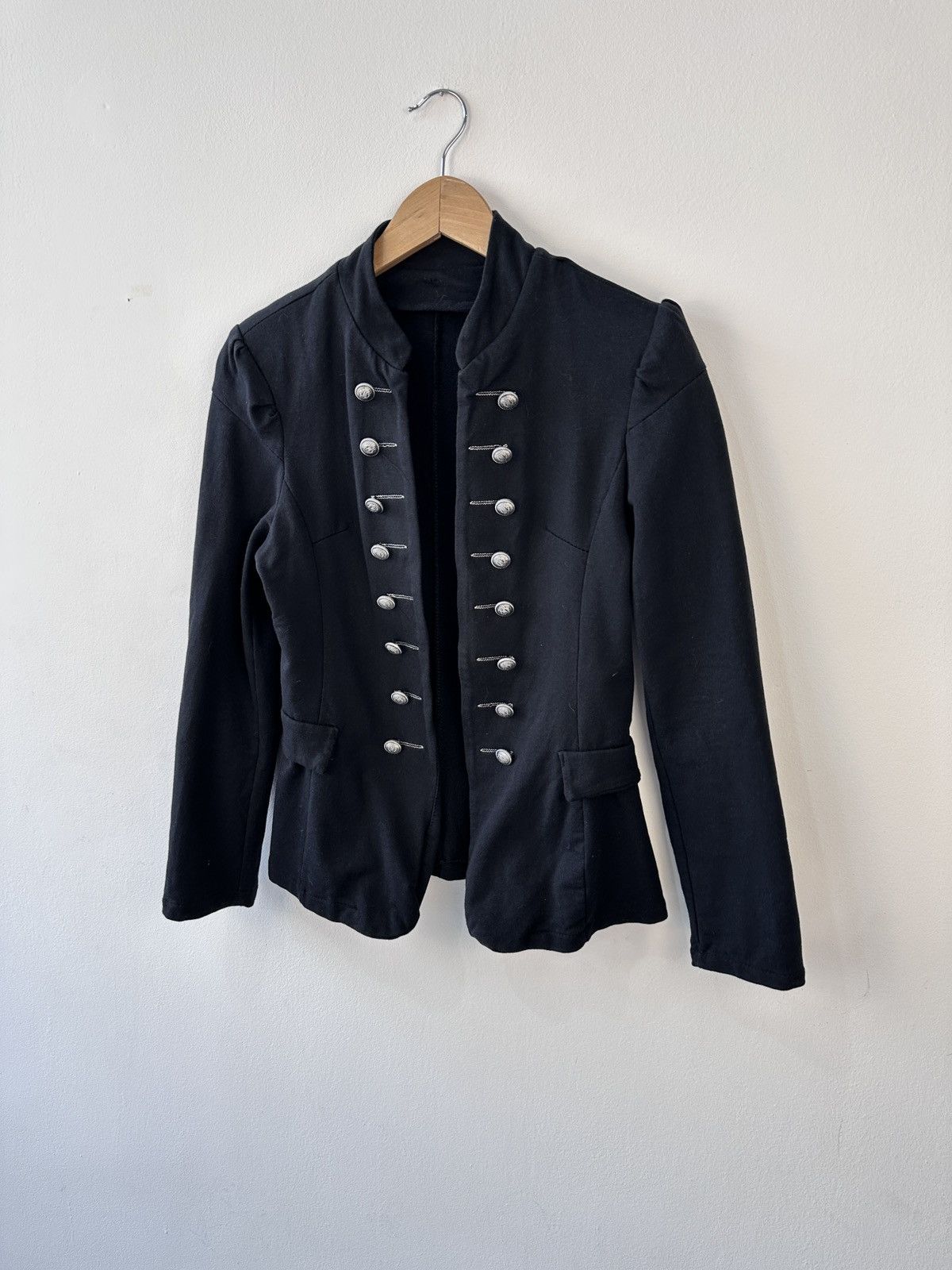 If Six Was Nine Napoleon Hussar Military Jacket Steampunk Gothic Blazer M Size M / US 6-8 / IT 42-44 - 4 Thumbnail