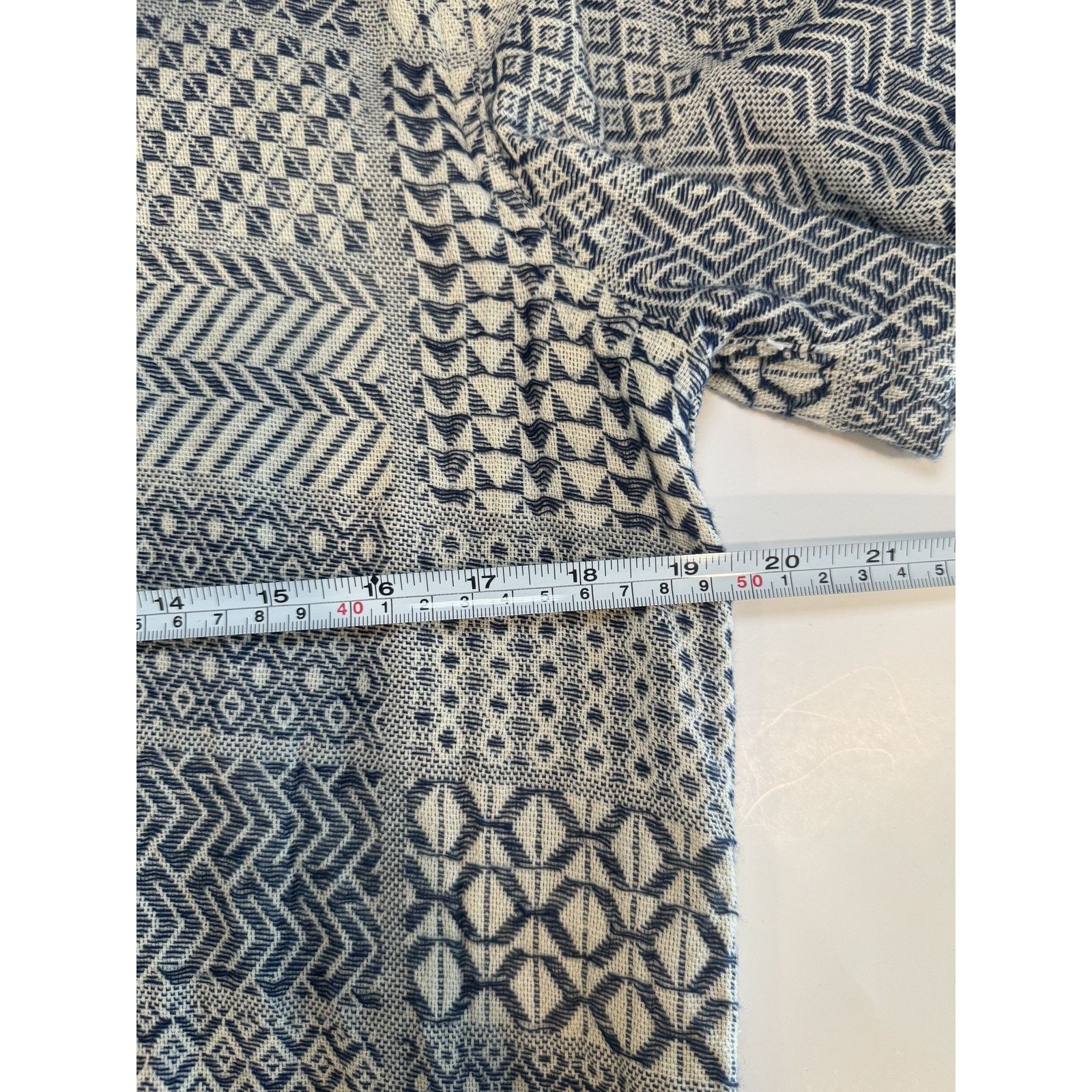 Hollister Hollister Small Button Up Geometric Pattern Casual Cotton Size US S / EU 44-46 / 1 - 5 Thumbnail