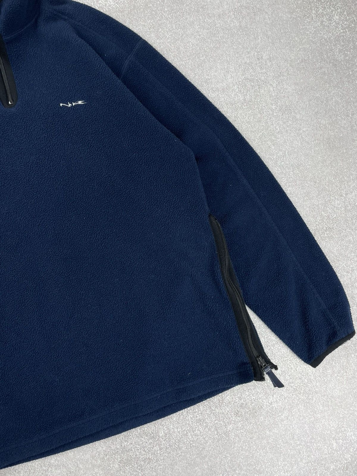 Nike × Vintage Vintage Nike y2k Logo Sherpa Fleece Sweatshirt Size US S / EU 44-46 / 1 - 4 Thumbnail