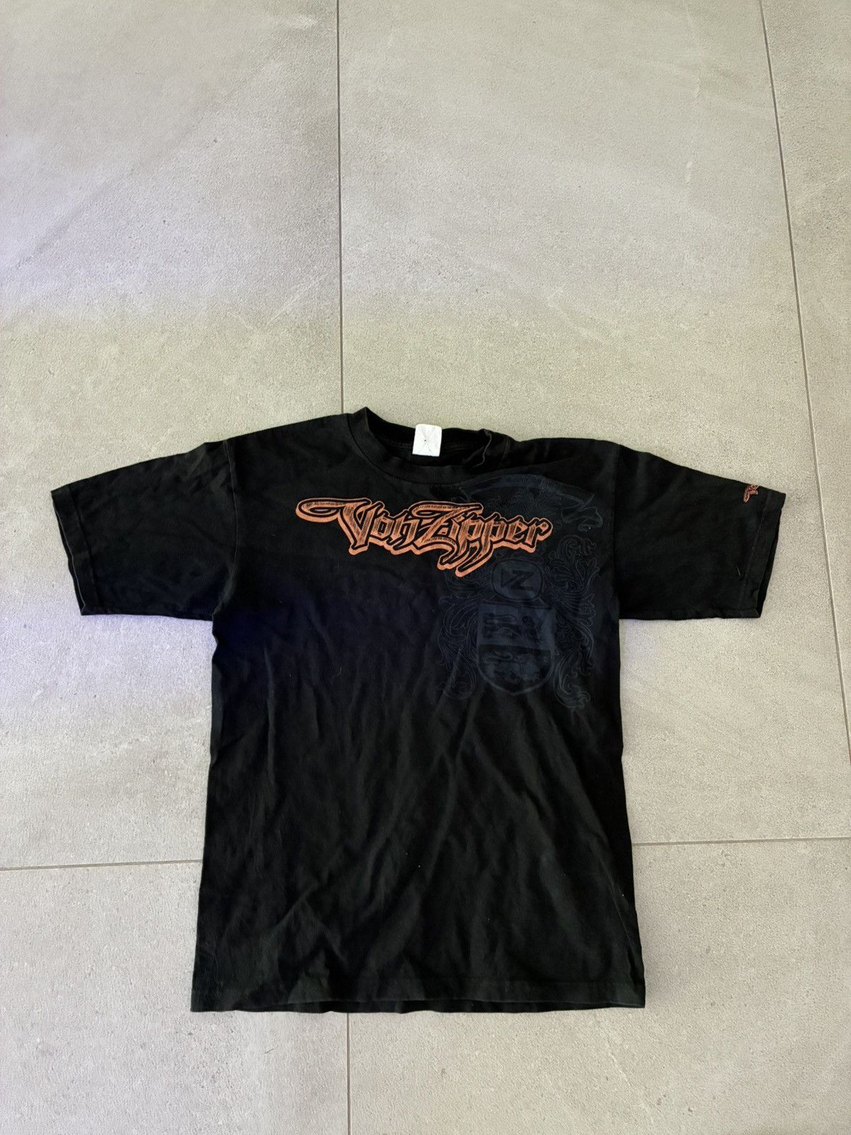 VonZipper Y2K Von Zipper Black Graphic T-Shirt Medium Logo Tee Size US M / EU 48-50 / 2 - 1 Thumbnail