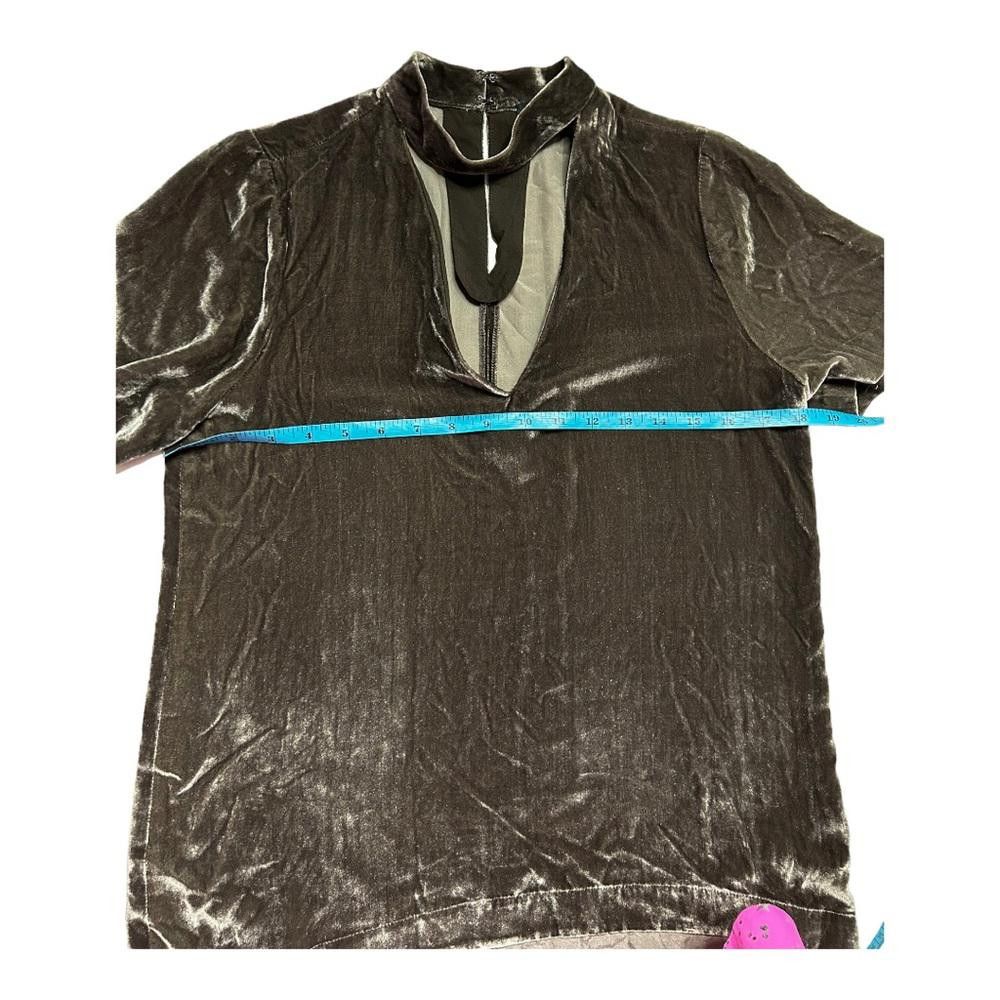 Madewell Madewell l Velvet Choquer Blouse In Ash Grey XS Size XS / US 0-2 / IT 36-38 - 6 Thumbnail