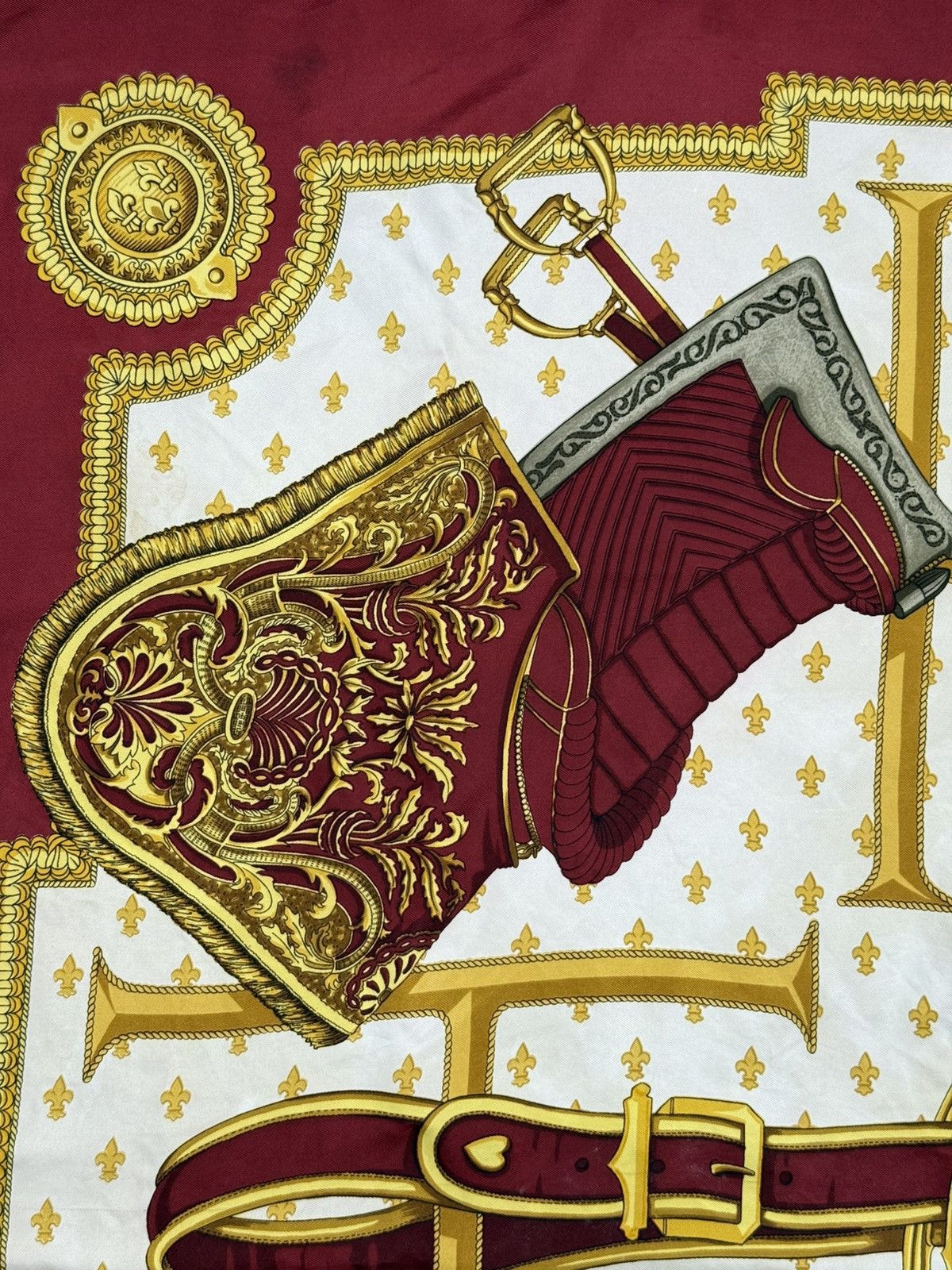 Hermes Vintage Hermes Silk Scarf Selles a Housse Carre 90 Rare 80s Size ONE SIZE - 4 Thumbnail