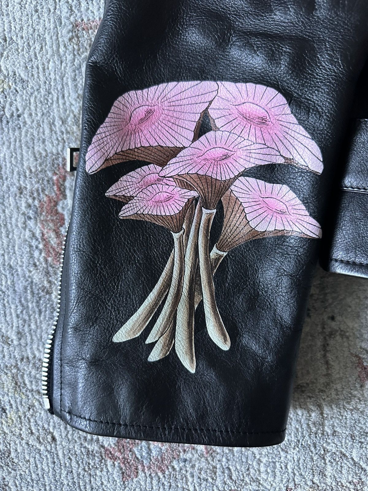 Loewe RUNWAY! LOEWE LEATHER JACKET HANDPAINTED Size US M / EU 48-50 / 2 - 2 Thumbnail