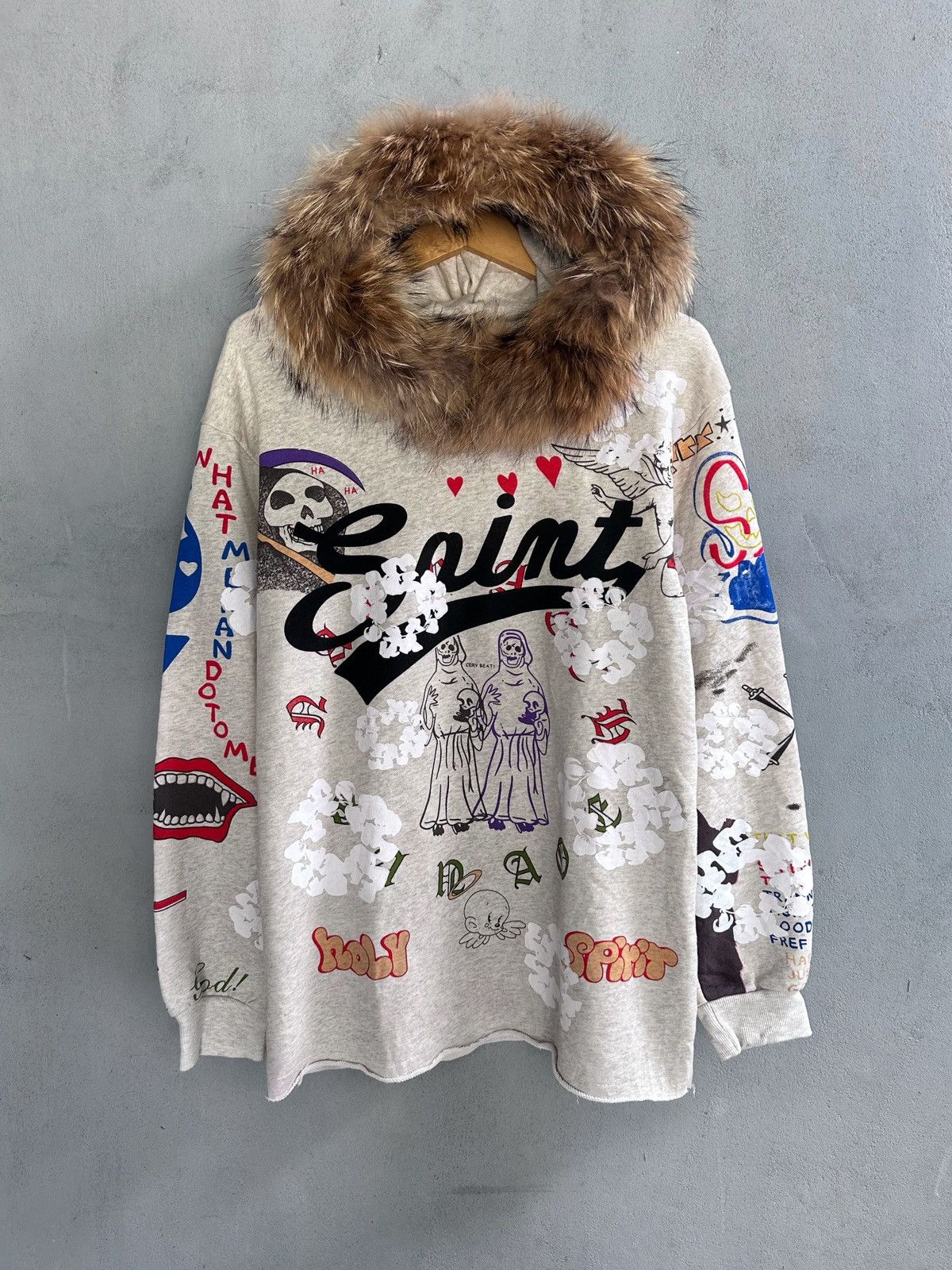 Beauty Beast × Hysteric Glamour × Japanese Brand Japanese Fur Hoodie Hbat Saint full art Size US L / EU 52-54 / 3 - 1 Thumbnail