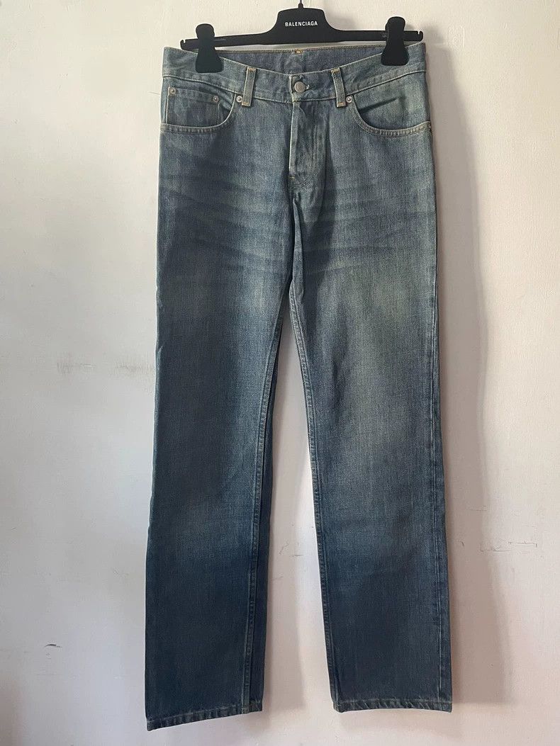 Helmut Lang HELMUT LANG Straight leg wash blue jeans Size US 29 - 1 Thumbnail