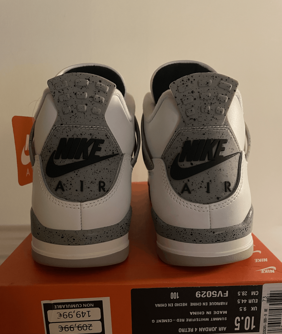Jordan Brand Nike Air Jordan 4 white cement Size US 10.5 / EU 43-44 - 6 Thumbnail