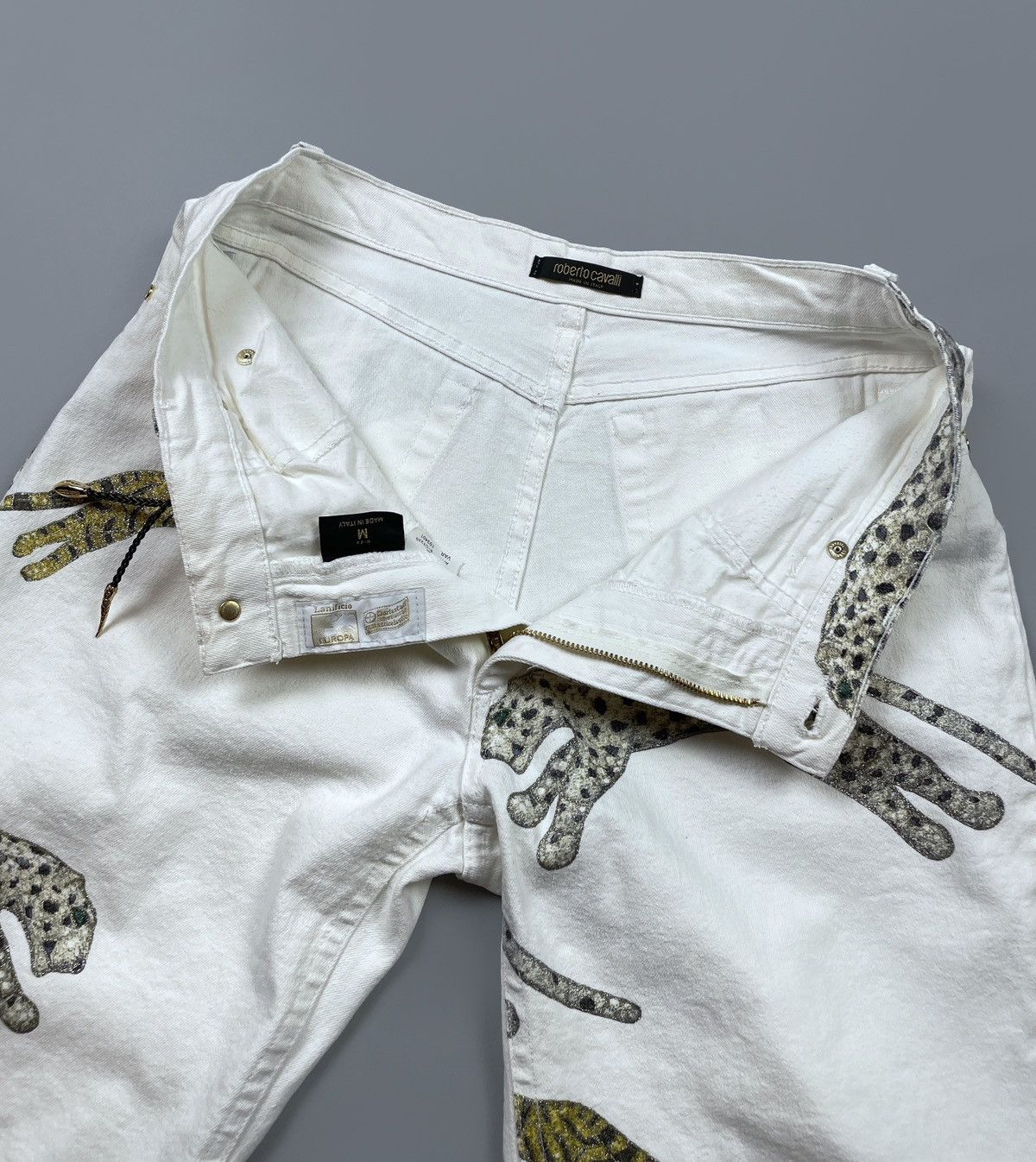 Roberto Cavalli Vintage Roberto Cavalli Leopard & Tiger Animal Print Pants M Size 28" / US 6 / IT 42 - 14 Thumbnail