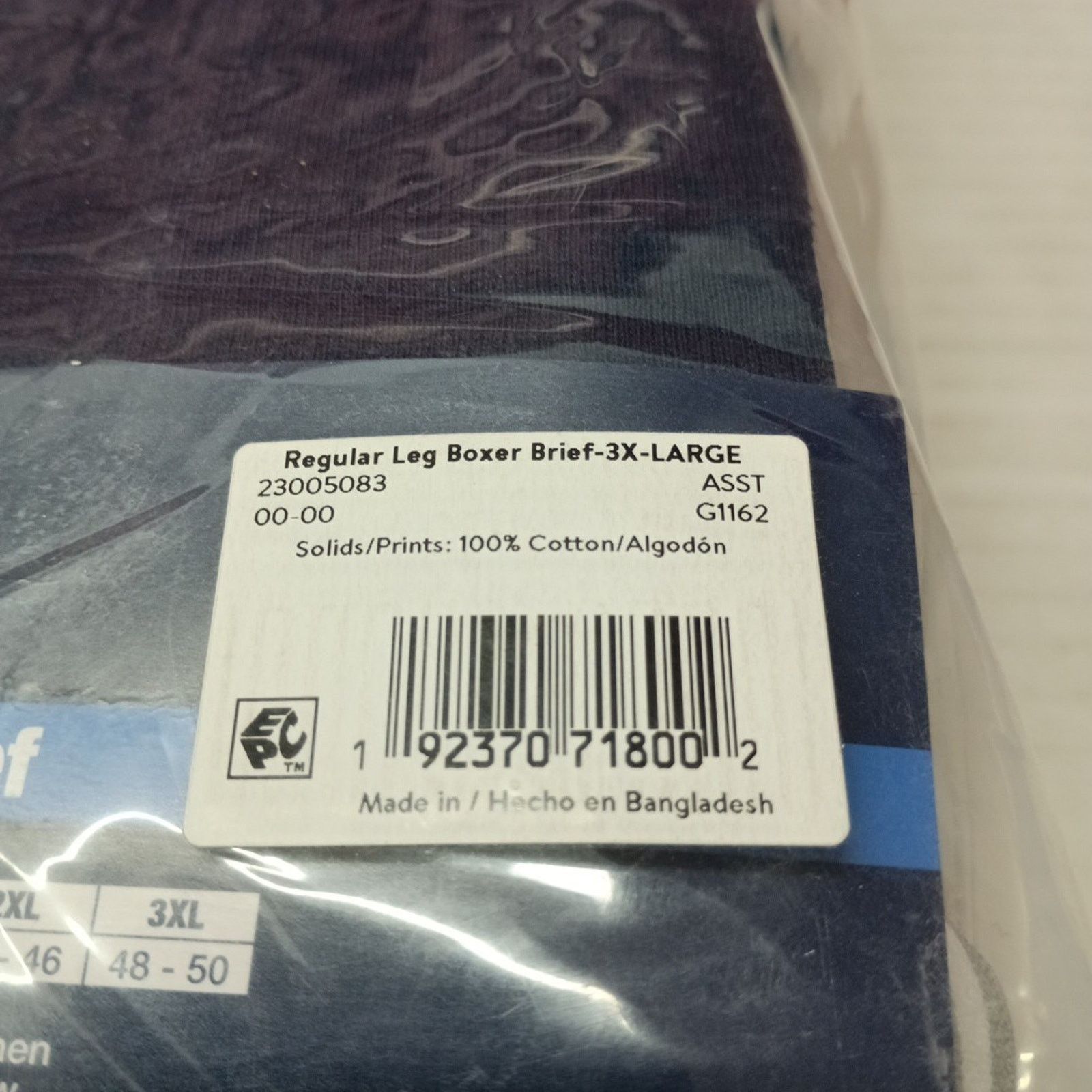 George 6-Pack GEORGE Men’s 3XL Boxer Briefs Moisture Wicking Size 46 - 3 Thumbnail