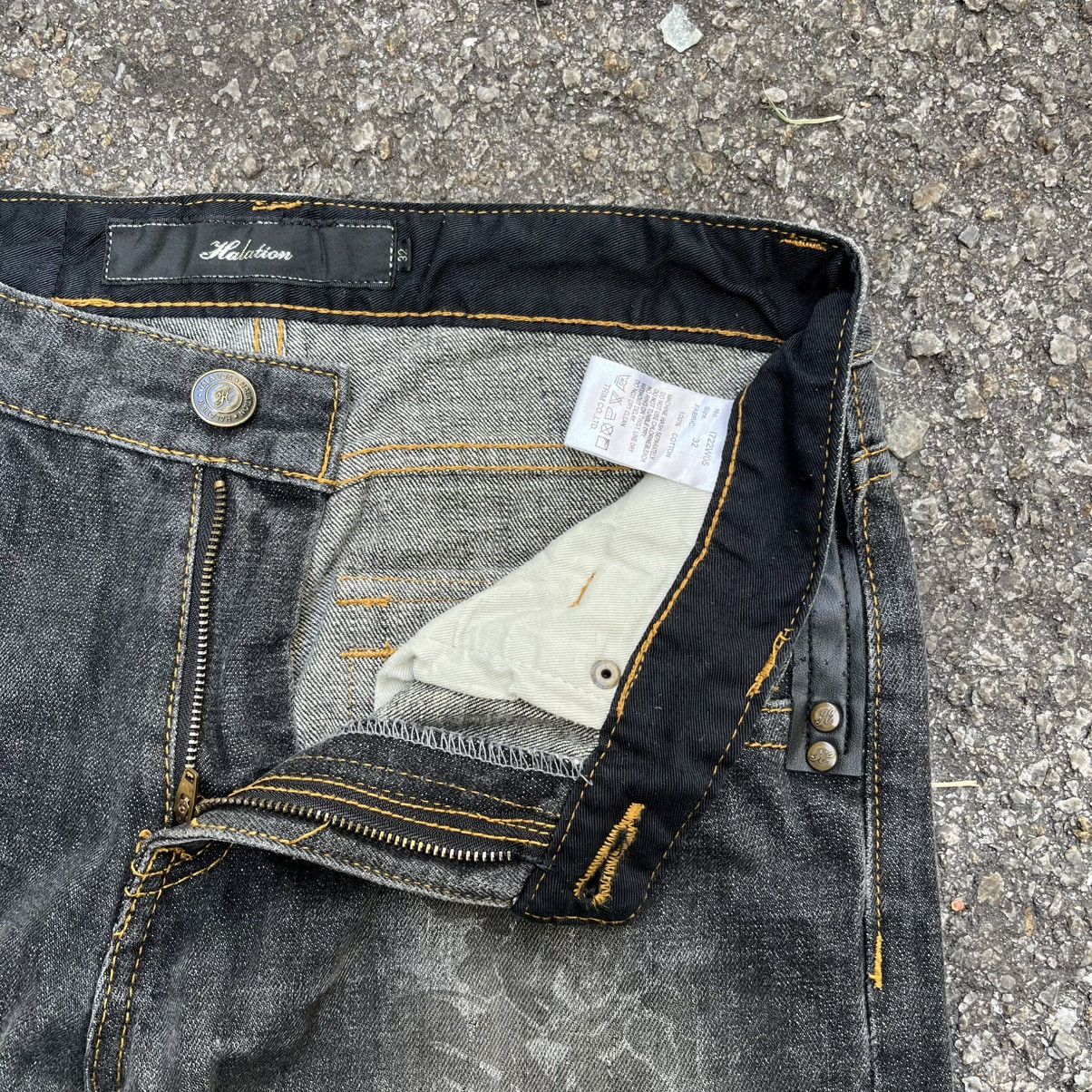 Hysteric Glamour Japanese Jeans Halation Japan Printed Denim Faded Black Size US 30 / EU 46 - 7 Thumbnail