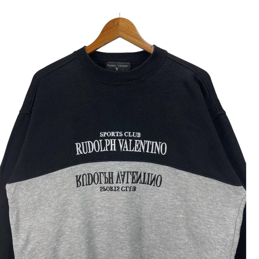 Valentino Vintage Rudolph Valentino Embroided Logo Sweatshirt Size US L / EU 52-54 / 3 - 4 Thumbnail