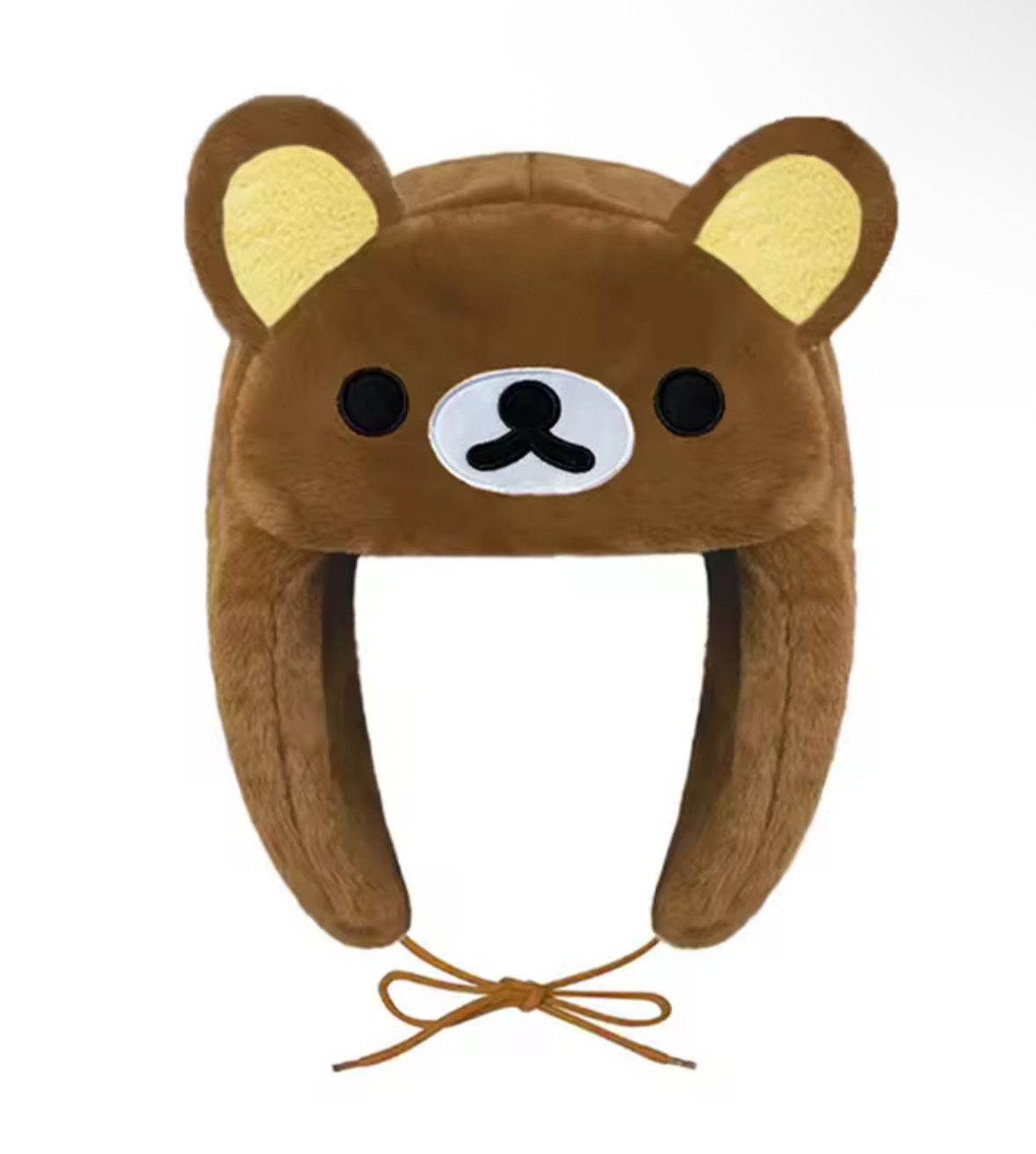 Y2K Brown Rilakkuma Bear Kun Ushanka Autumn Winter Warm Hat