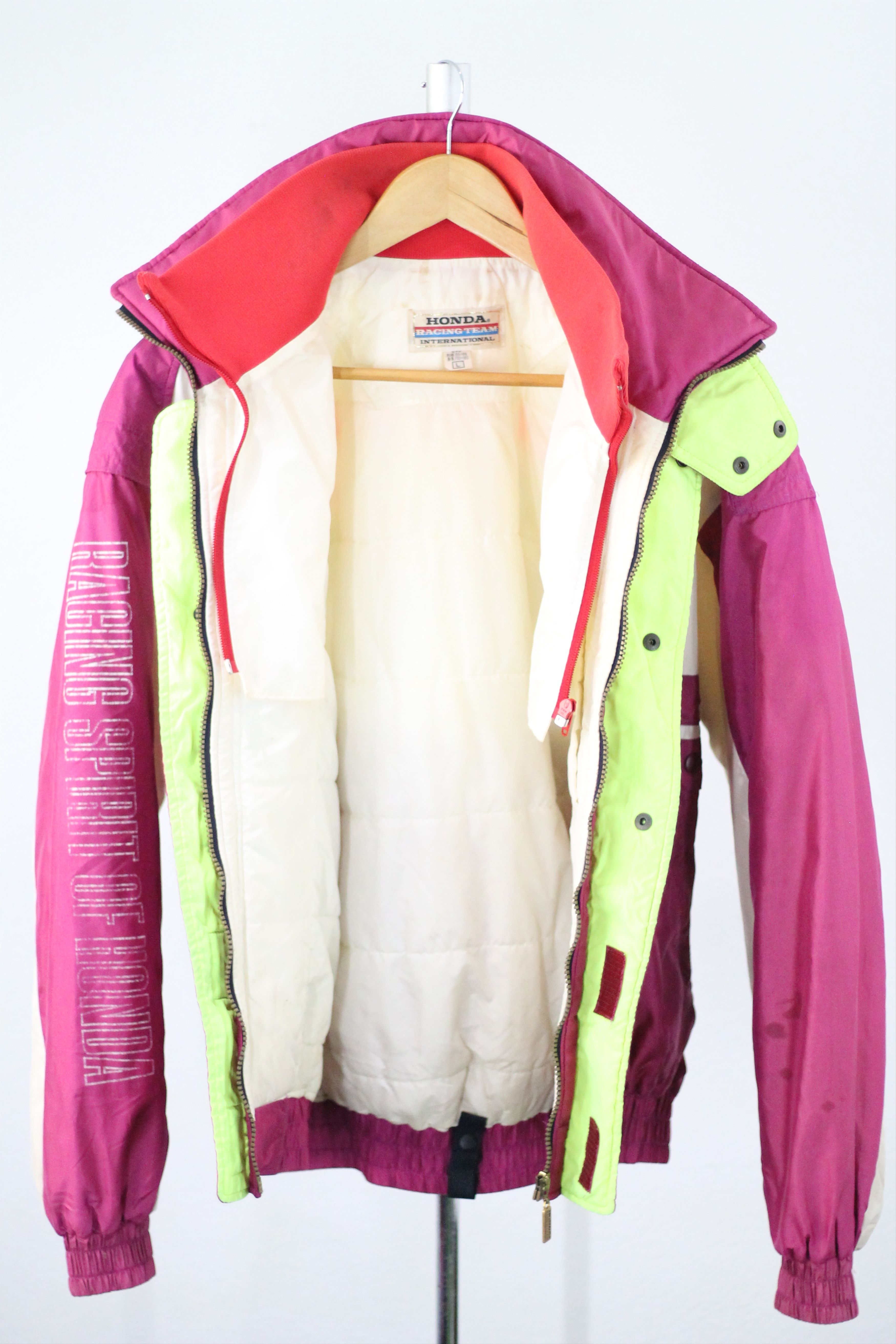 Honda × Vintage RARE! Vintage HONDA INTERNATIONAL RACING TEAM Jacket. Size US L / EU 52-54 / 3 - 13 Thumbnail