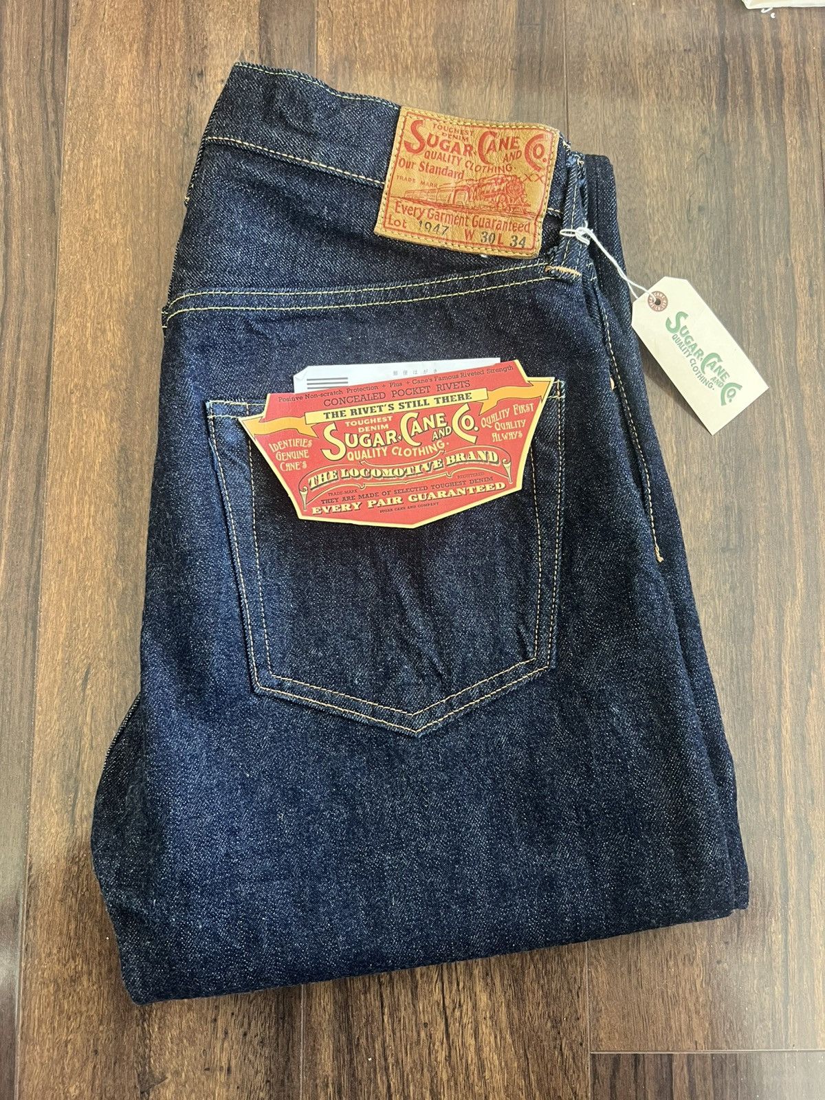 Sugar Cane Sugar Cane 14.25oz okinawa selvedge denim Size US 30 / EU 46 - 3 Thumbnail