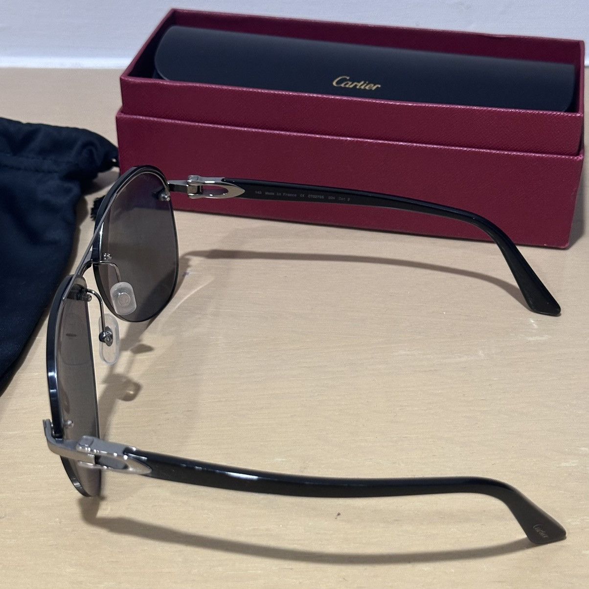 Cartier 🔥 Cartier CT0275S 004 Sunglasses Size ONE SIZE - 5 Thumbnail