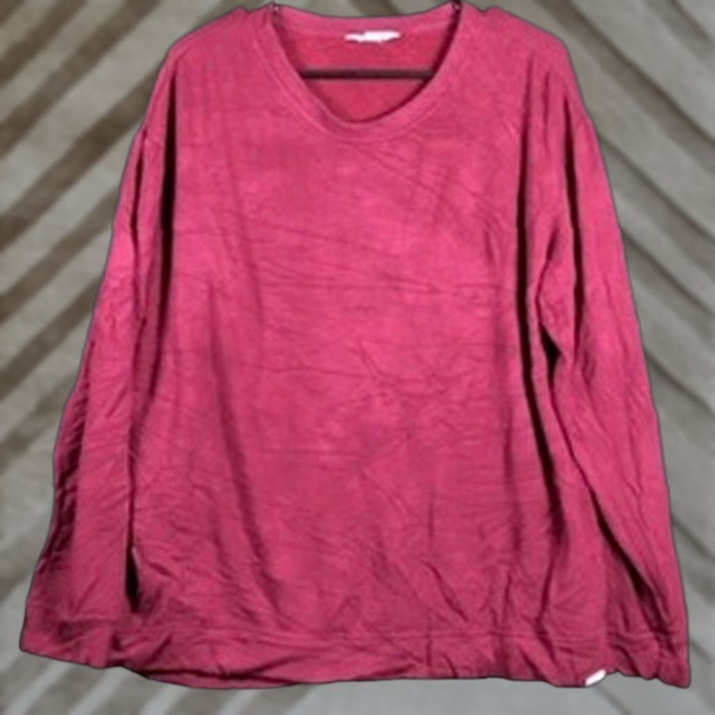Orvis Orvis Womens Sweatshirt Maroon Pullover V Neck Long Sleeve Large Regular Pullover Soft Cozy Casual Workwear Size L / US 10 / IT 46 - 1 Thumbnail