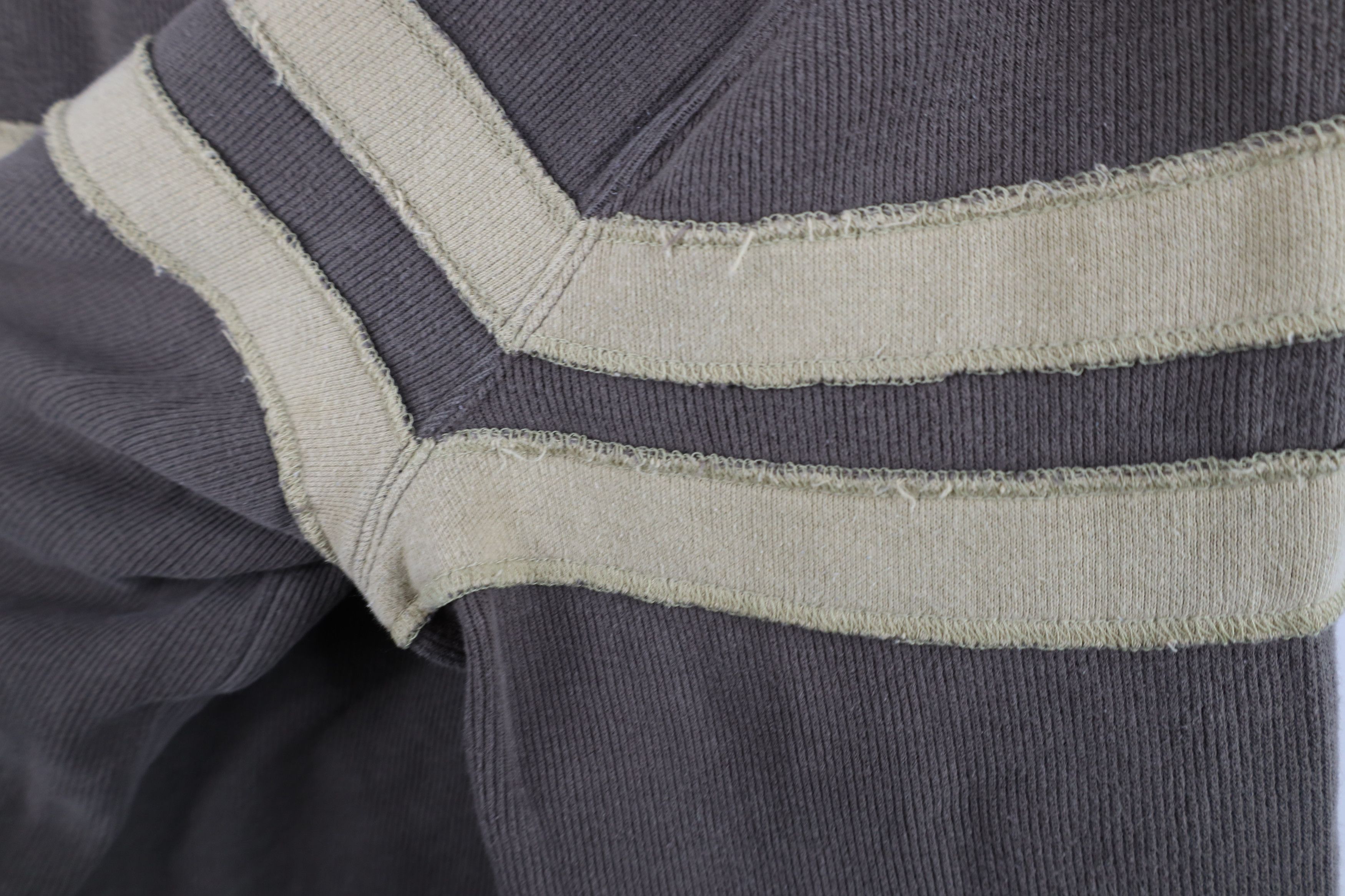 Vintage Vintage 90s Streetwear Block Ribbed Knit Long Sleeve T-Shirt Size US XXL / EU 58 / 5 - 8 Thumbnail