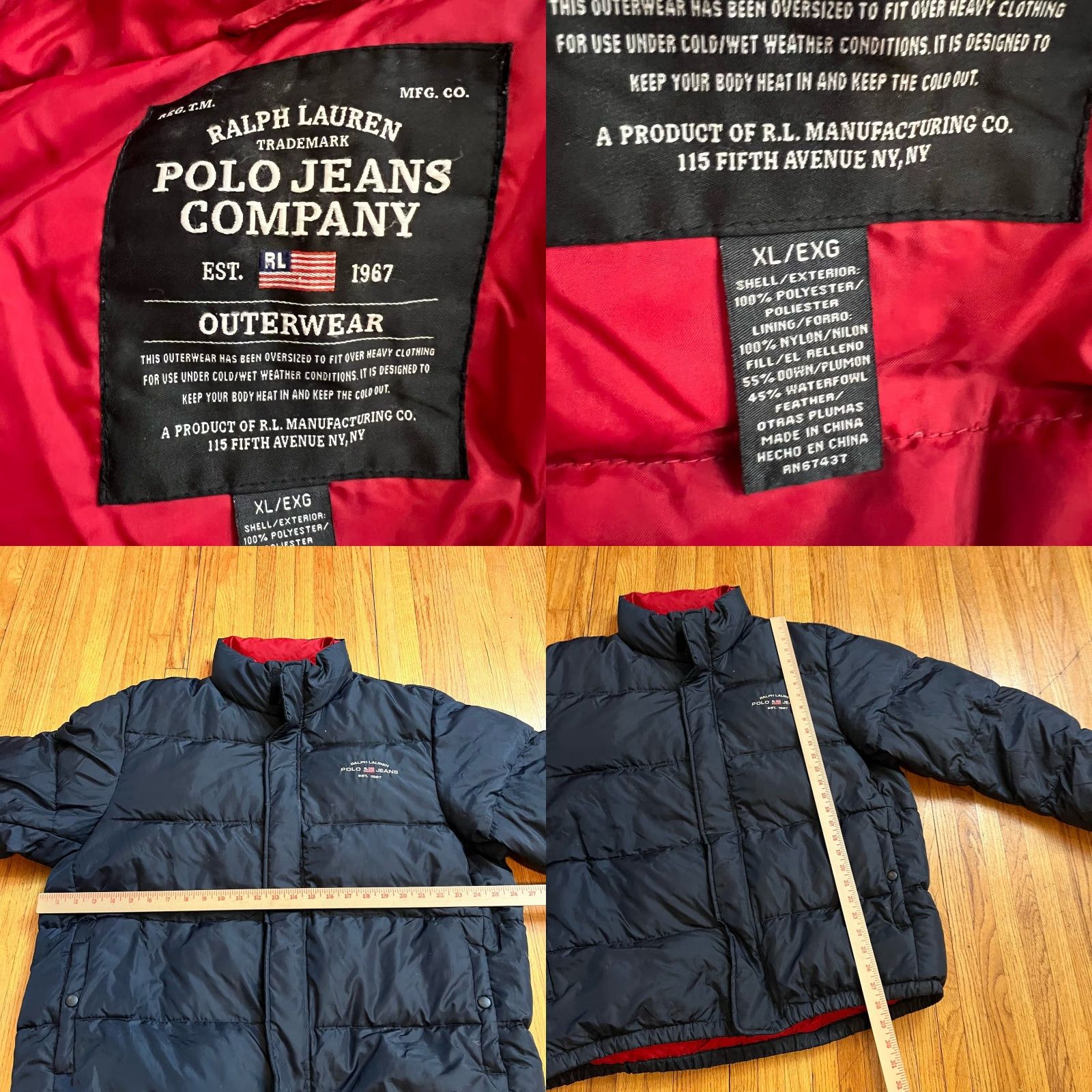 Polo Ralph Lauren Polo Jeans Co Jacket Mens XL Down Puffer Black Ralph Lauren Polo Jeans Co Jacket Mens XL Down Puffer Black Size US XL / EU 56 / 4 - 8 Thumbnail
