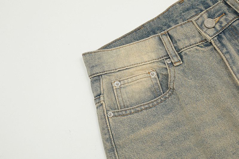 Vintage American retro washed distressed jeans for men Size US 34 / EU 50 - 4 Thumbnail