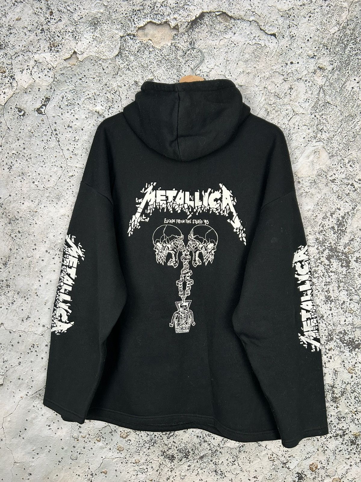 Metallica Vintage 1995 Metallica Hoodie Rock Band Metal Archive Rare Size US L / EU 52-54 / 3 - 4 Thumbnail