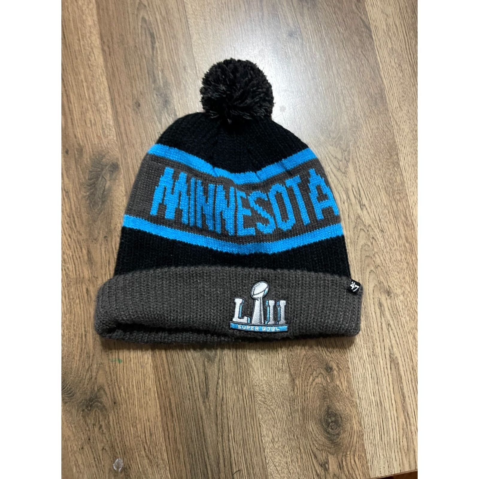 Vintage ’47 Hat Unisex One Size Stocking Cap Winter NFL Minnesota LVII Minnesota Beanie Blue Women Size ONE SIZE - 2 Thumbnail