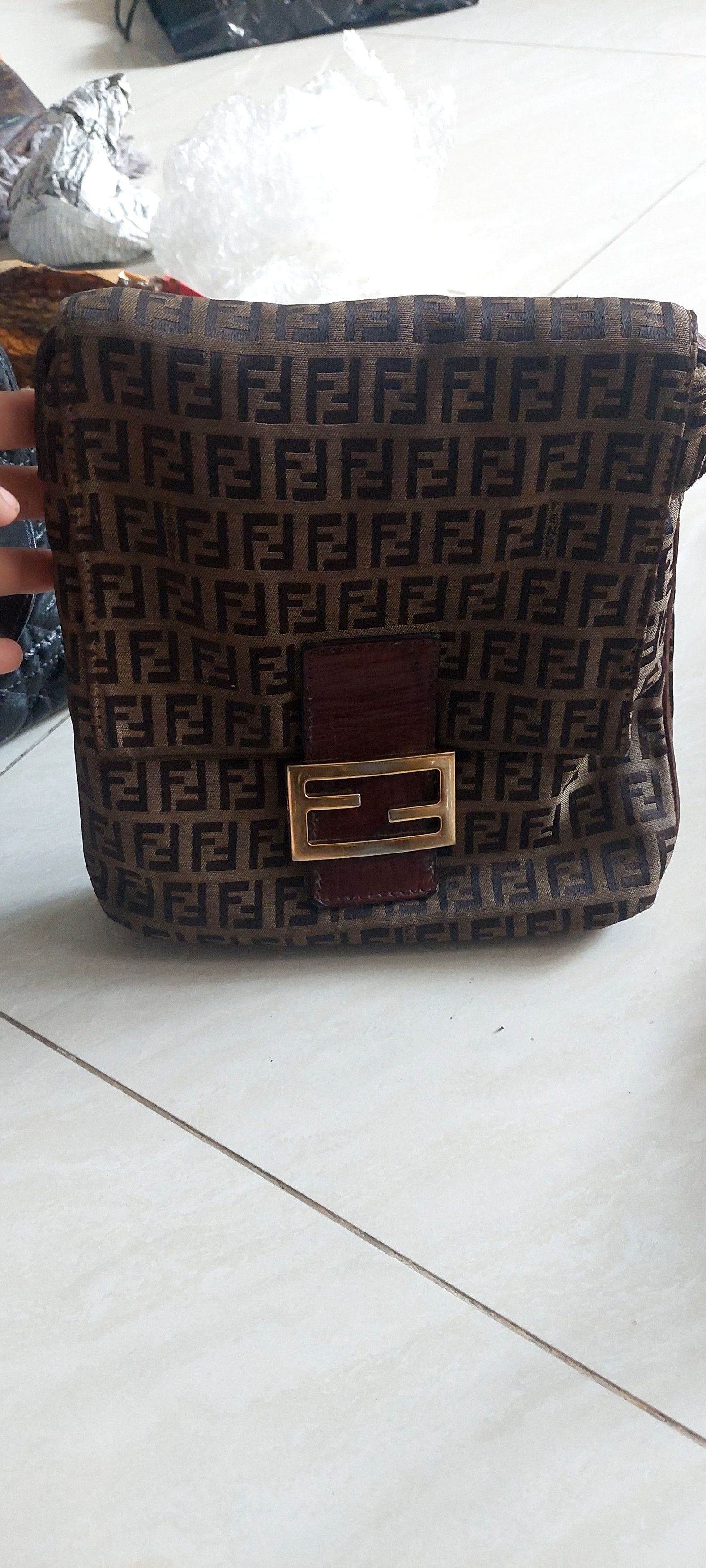 Fendi Fendi zucchino vitello canvas crossbody Size ONE SIZE - 1 Thumbnail