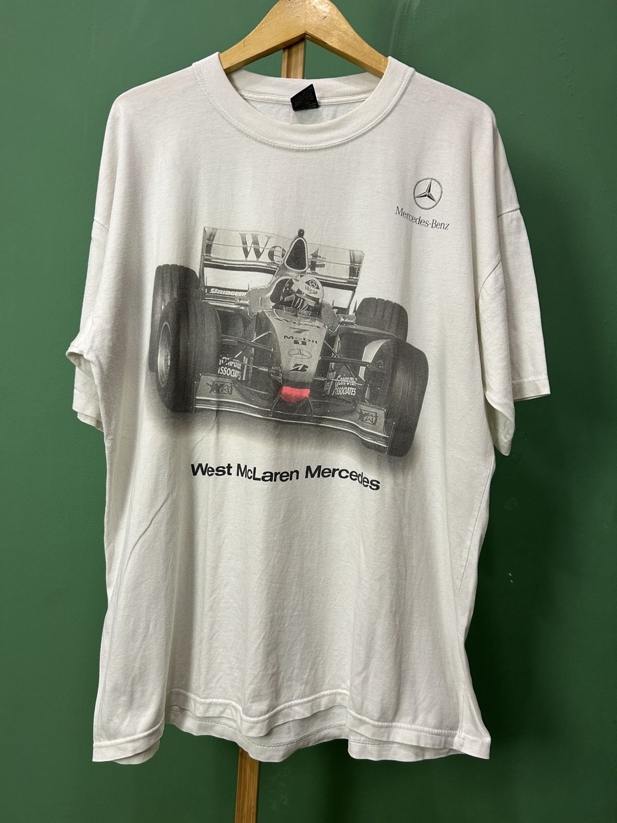 Vintage Mercedes Benz West McLaren Formula 1 F1 Vintage Tee Size US XL / EU 56 / 4 - 1 Thumbnail