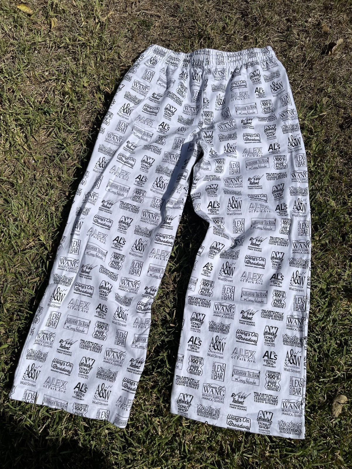 Alexander Wang Alexander Wang All Over Print Logo Sweatpants Large Size US 33 - 8 Thumbnail