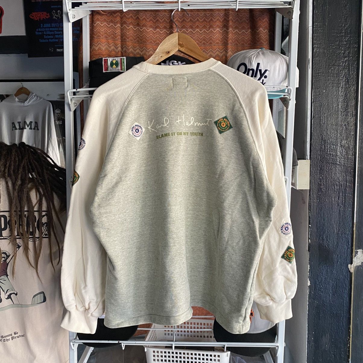 Karl Helmut 👹Vintage Karl Helmut Japanese Brand Patch Sweatshirt Size US M / EU 48-50 / 2 - 2 Thumbnail