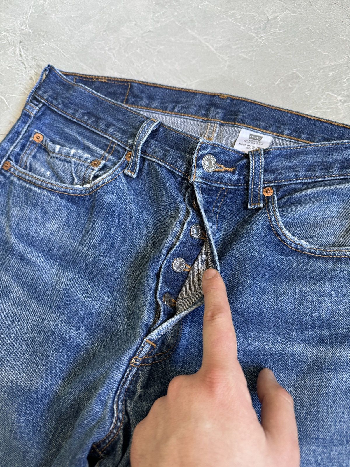 Levi's Levi’s 501 Vintage Jeans Blue Washed 33x32 Size US 33 - 7 Thumbnail