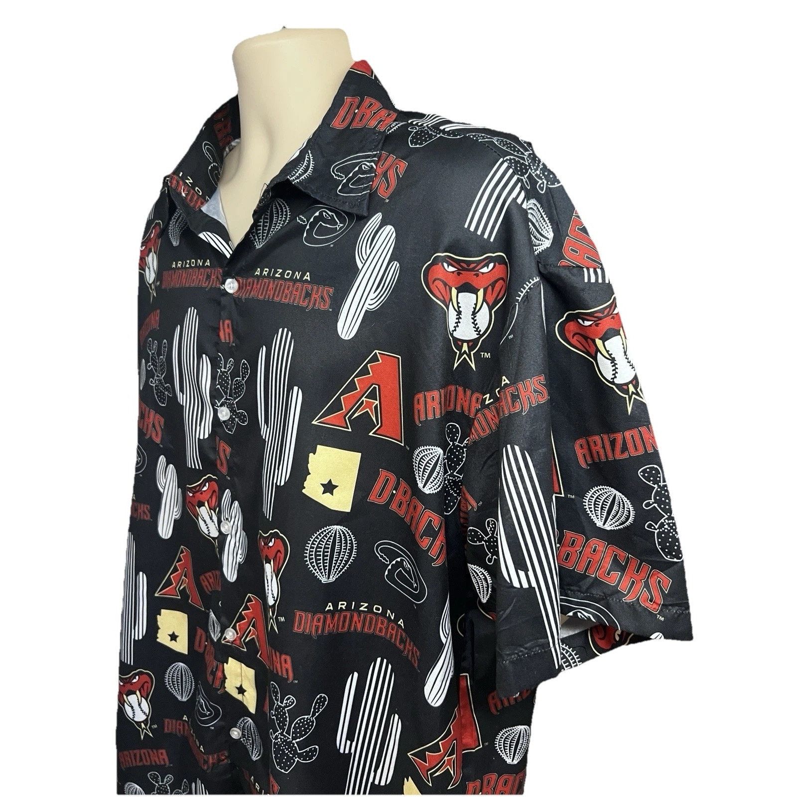 Other AZ Diamondbacks MLB Baseball Black Graphic Button Up Shirt M Size US M / EU 48-50 / 2 - 6 Thumbnail
