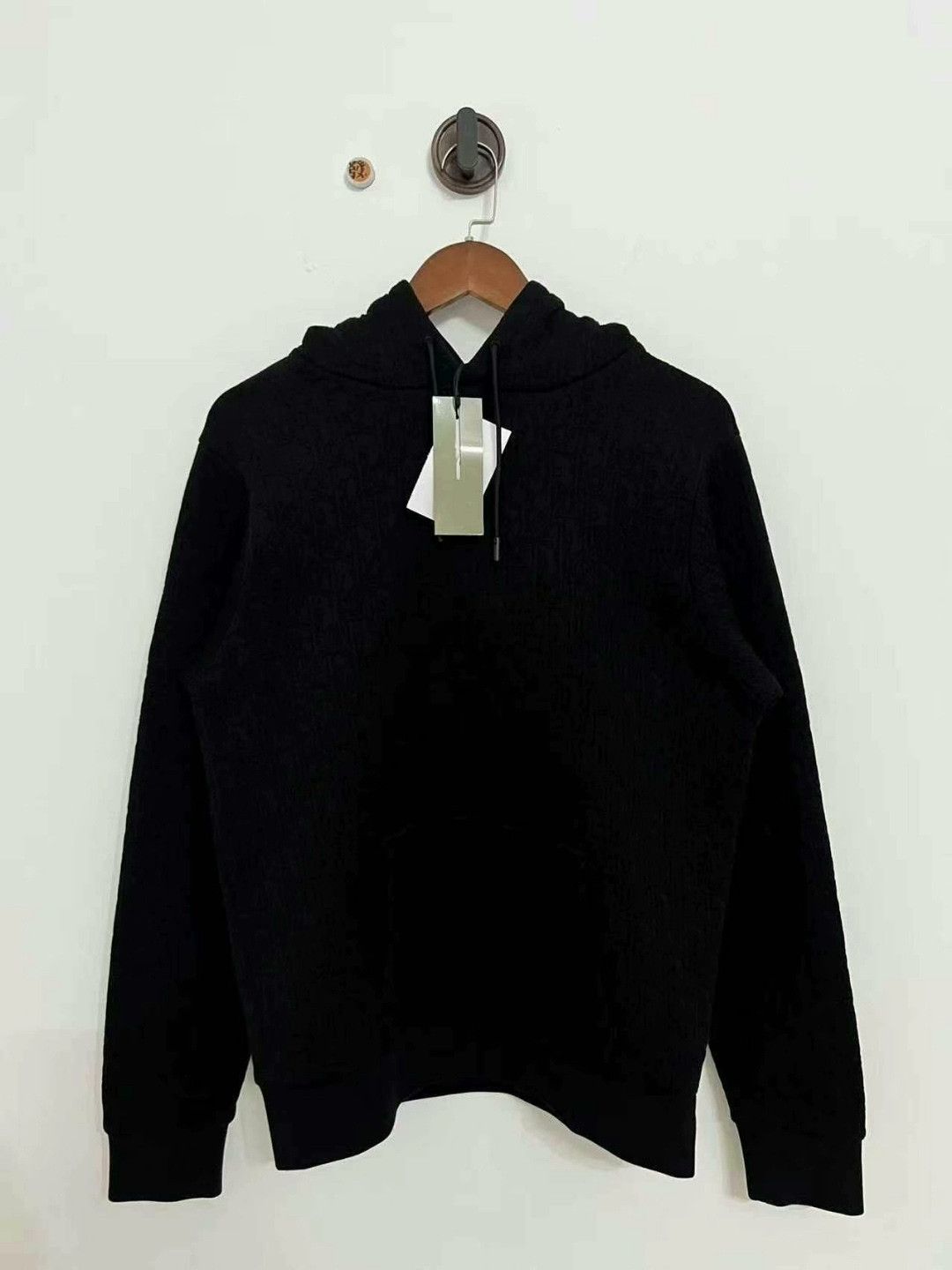 Dior dior black logo hoodie with tag Size S / US 4 / IT 40 - 1 Thumbnail
