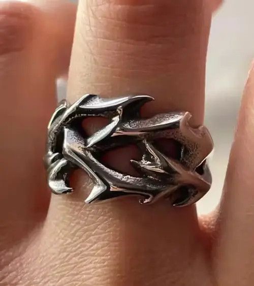 Jewelry × Vintage Streetwear Vintage Thorn Ring Size ONE SIZE - 4 Thumbnail