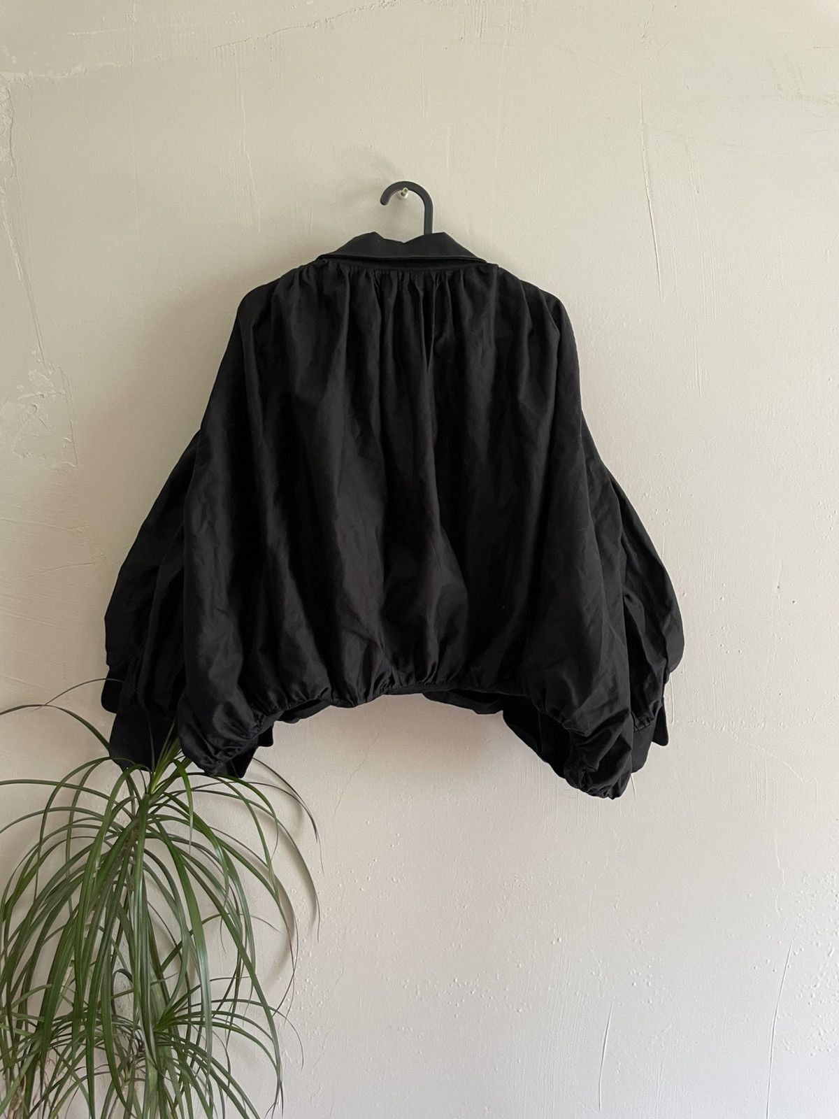 KHAITE Khaite Malone Plisse Cocoon Cotton Shirt Blouse Black XS Size XS / US 0-2 / IT 36-38 - 5 Thumbnail