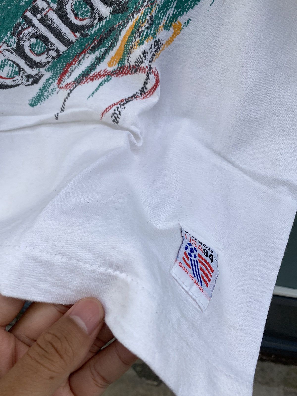 Adidas 🍓NEED GONE🍓Vintage adidas germany fc world cup 1994 usa tee Size US M / EU 48-50 / 2 - 7 Thumbnail