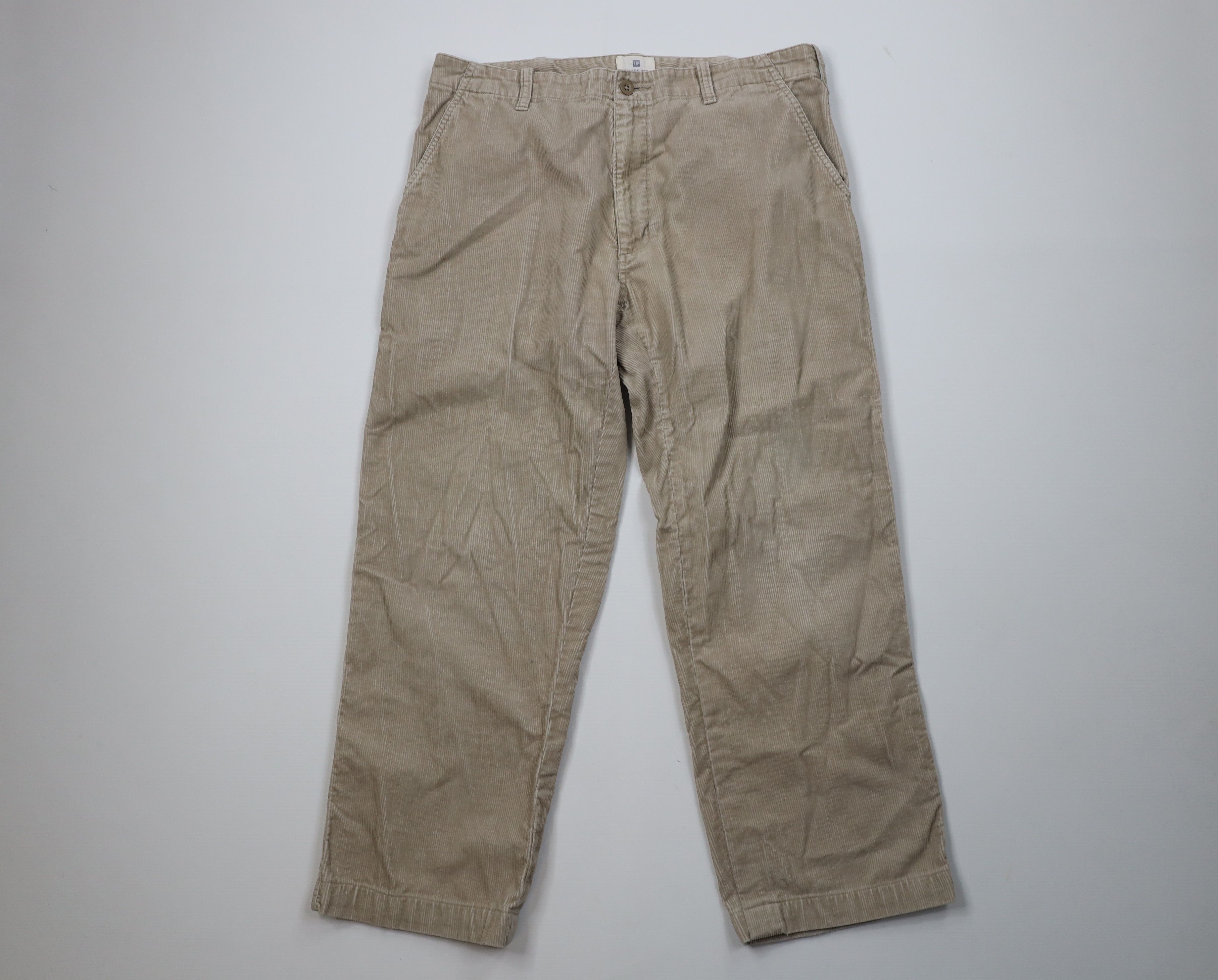 Gap Vintage 90s Y2K Gap Loose Fit Wide Leg Corduroy Chino Pants Size US 34 / EU 50 - 1 Thumbnail